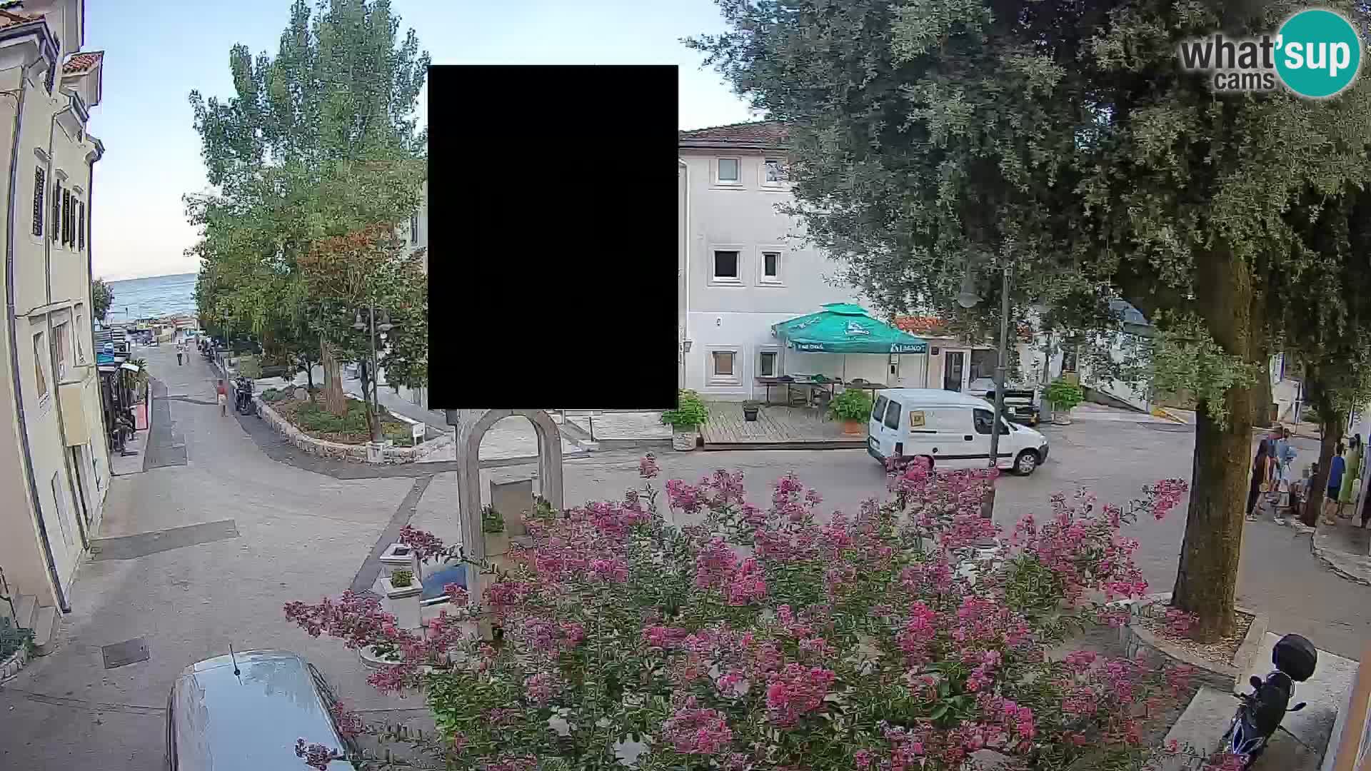Webcam Mošćenička Draga Center – Live View of the Town Center