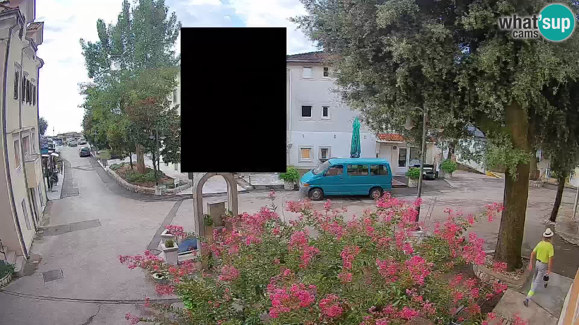 Webcam Mošćenička Draga Center – Live View of the Town Center