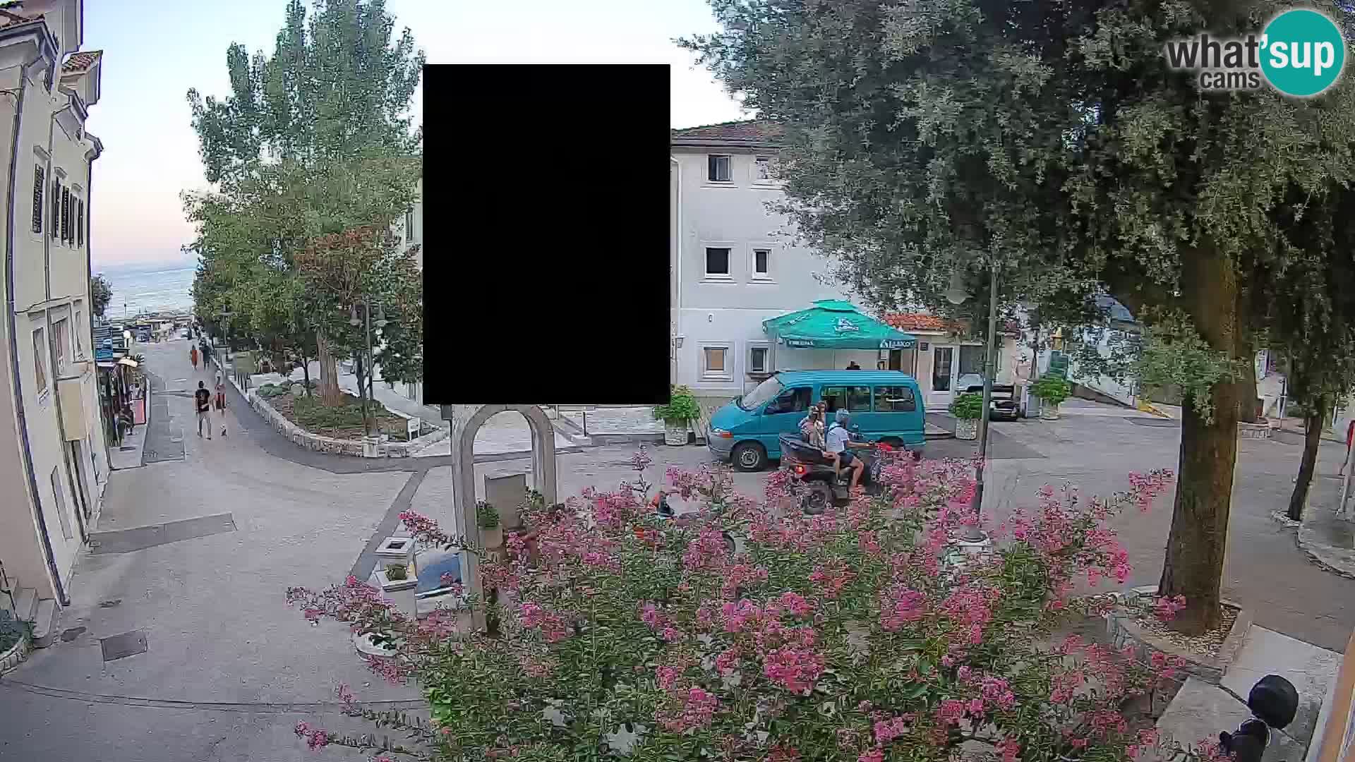 Webcam Centro Draga di Moschiena – Vista live sul centro