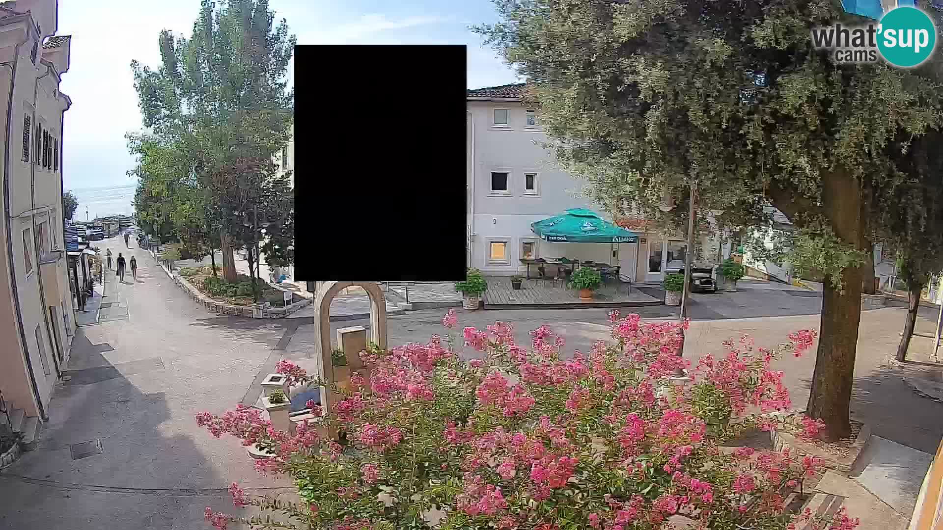Webcam Centre de Mošćenička Draga – Vue en direct du centre-ville