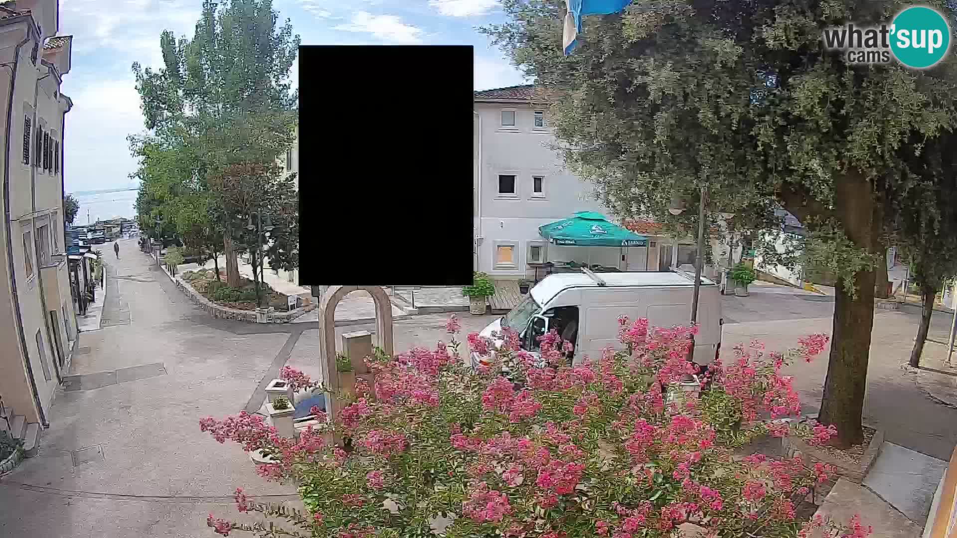 Webcam Centre de Mošćenička Draga – Vue en direct du centre-ville