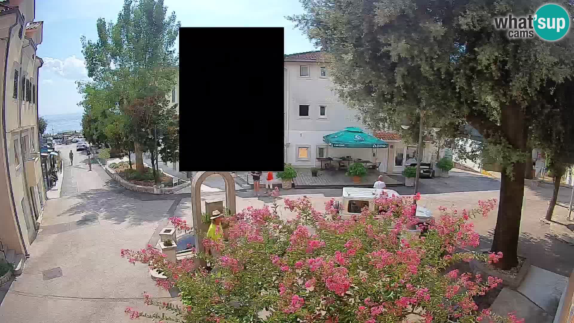 Webcam Mošćenička Draga Zentrum – Liveblick auf das Ortszentrum