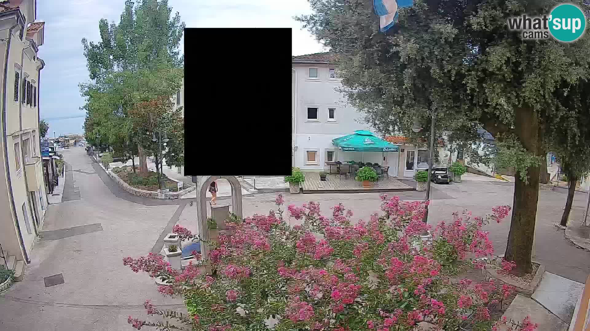 Webcam Mošćenička Draga Center – Live View of the Town Center