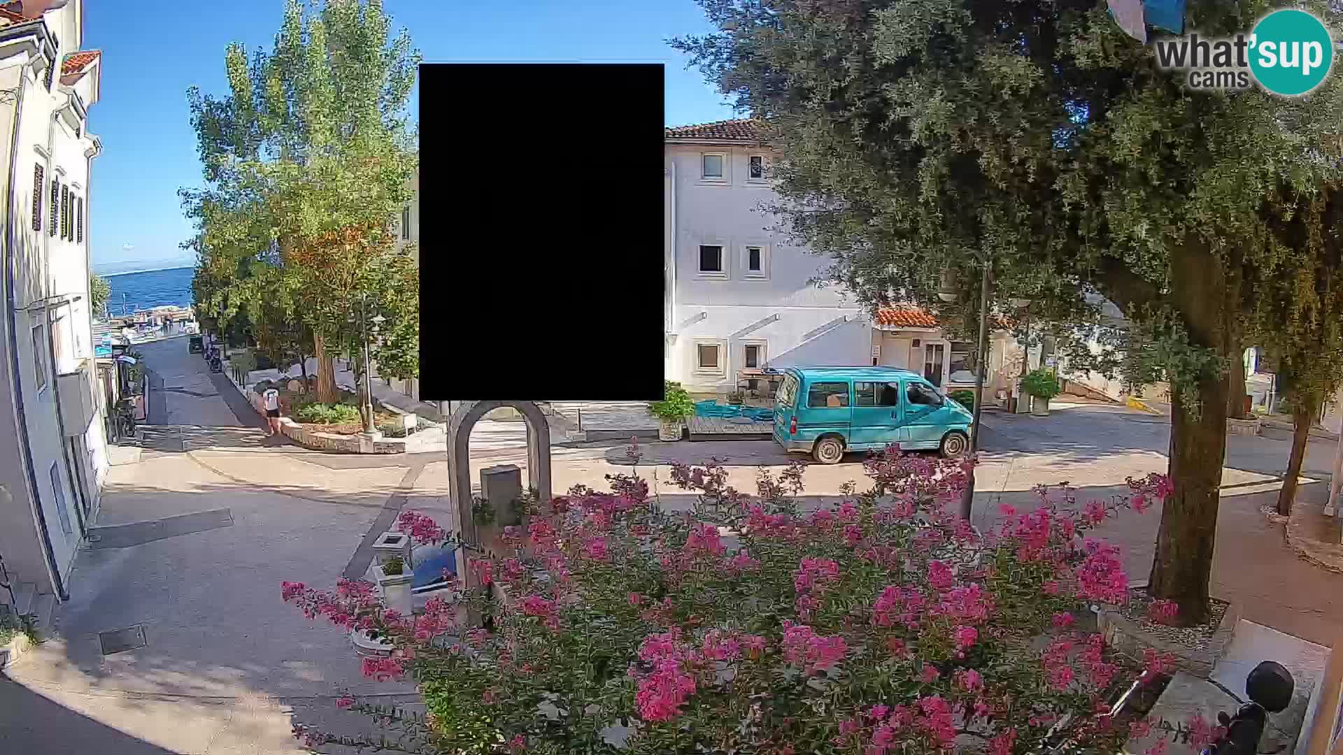 Webcam Mošćenička Draga Center – Live View of the Town Center