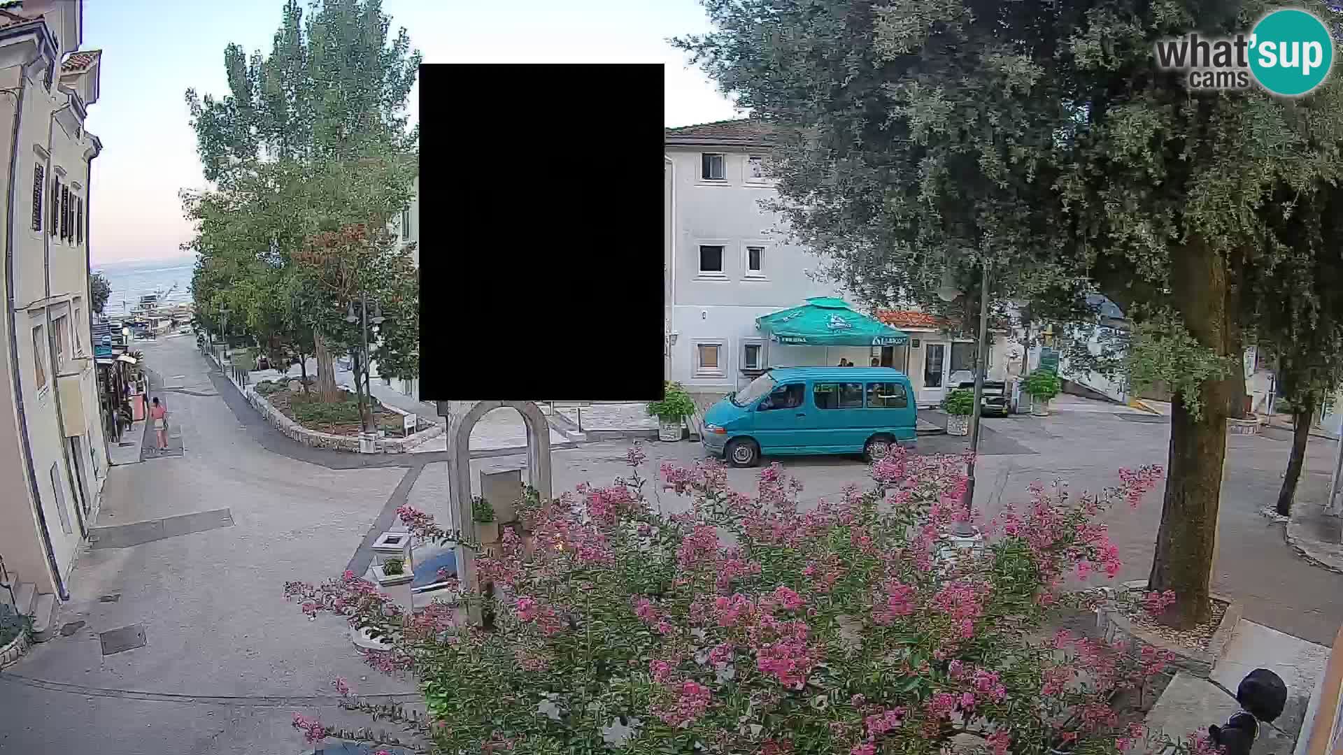 Webcam Centre de Mošćenička Draga – Vue en direct du centre-ville