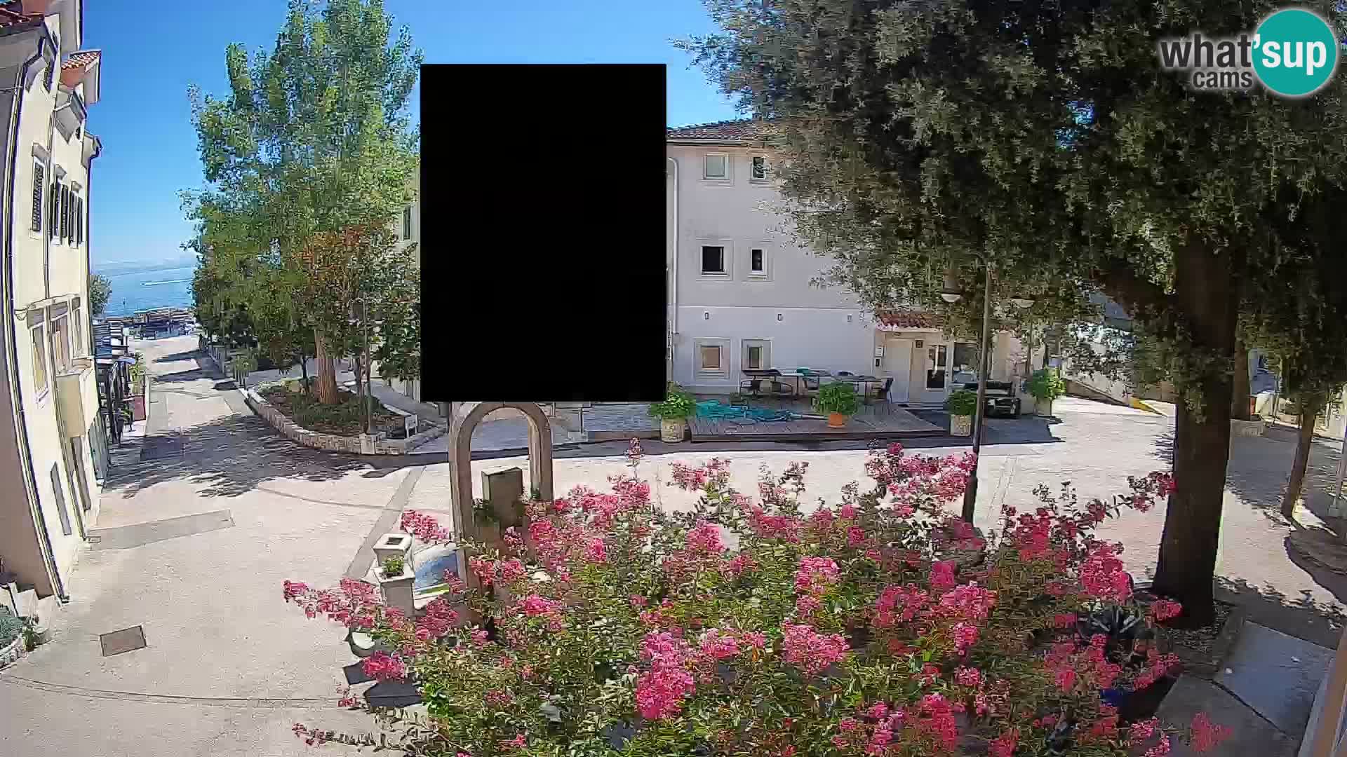 Webcam Centro Draga di Moschiena – Vista live sul centro