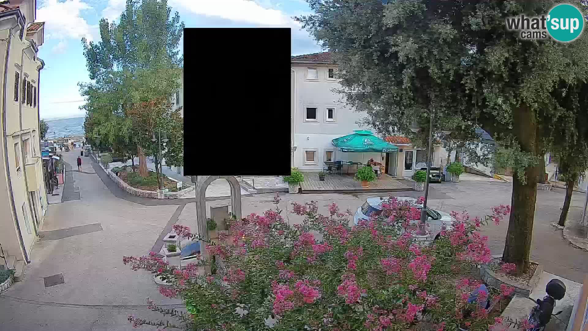 Webcam Centro Draga di Moschiena – Vista live sul centro