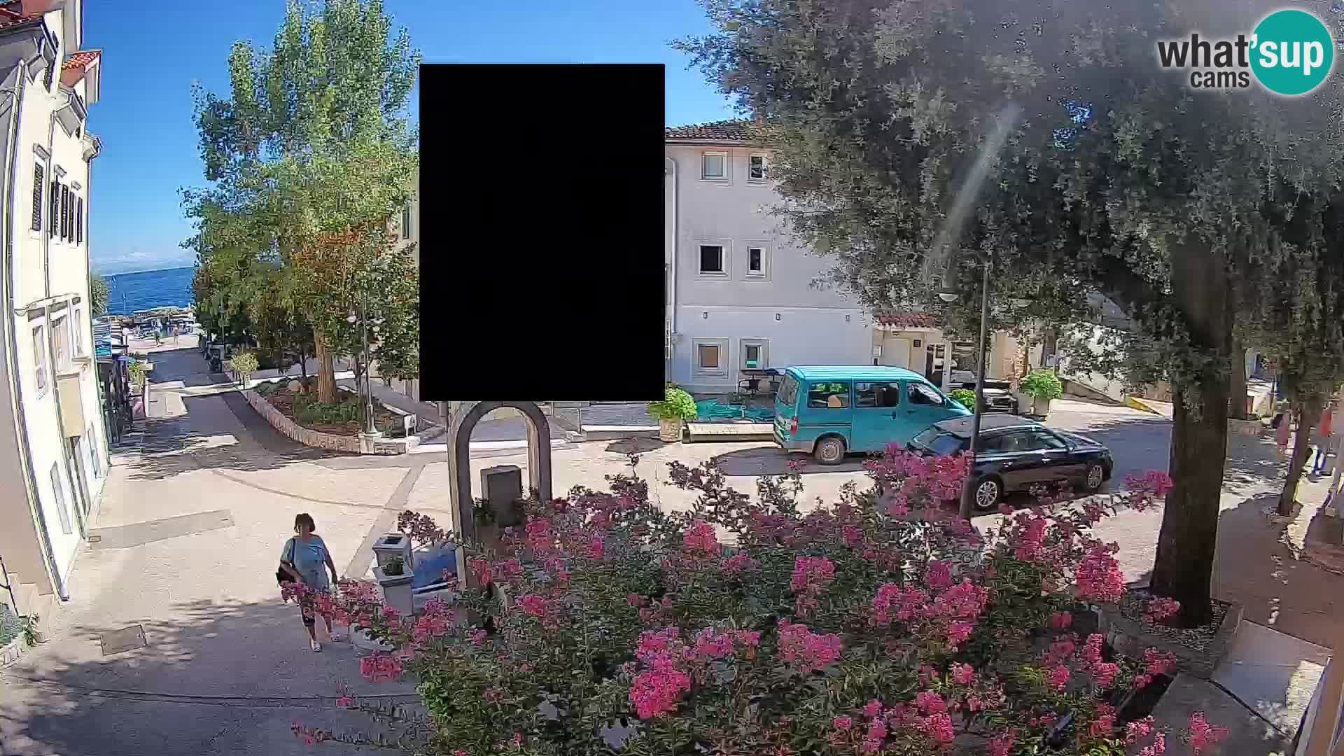 Webcam Mošćenička Draga Zentrum – Liveblick auf das Ortszentrum