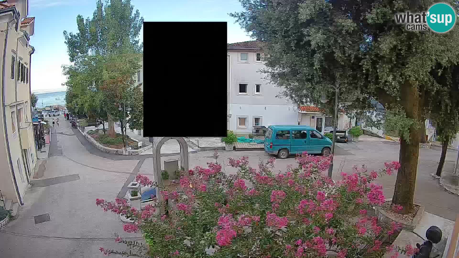Webcam Centre de Mošćenička Draga – Vue en direct du centre-ville