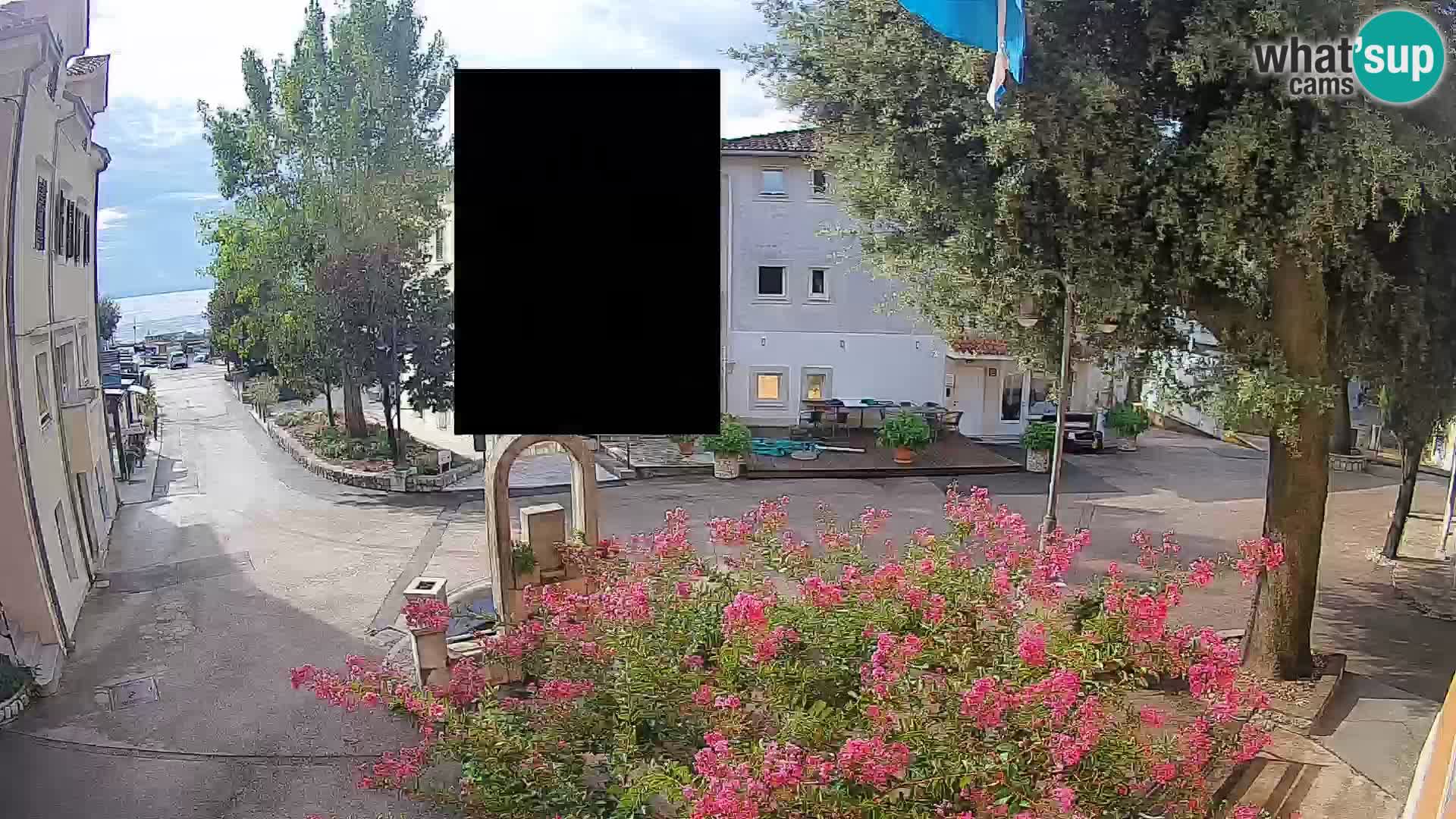 Webcam Centre de Mošćenička Draga – Vue en direct du centre-ville