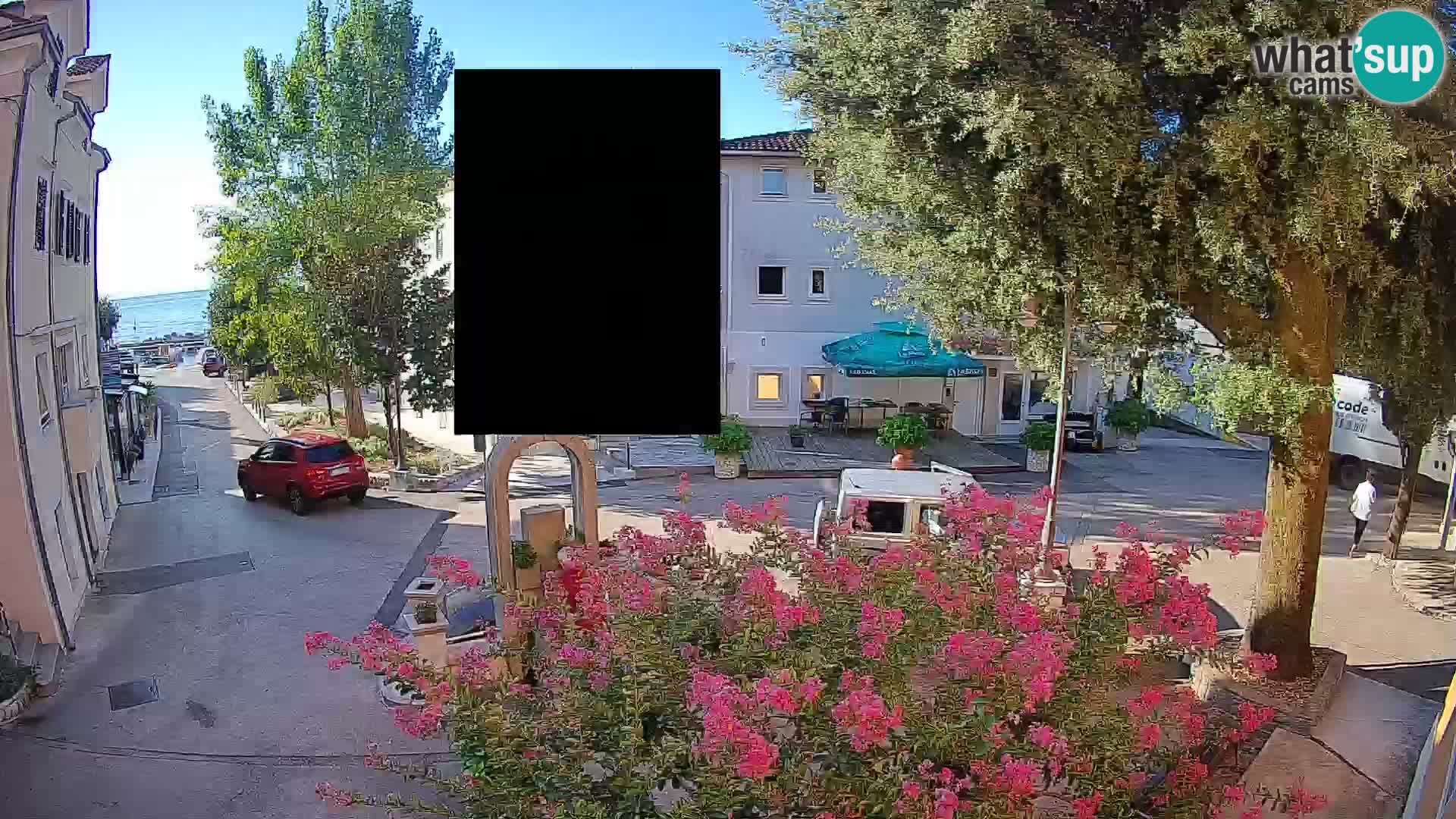 Webcam Mošćenička Draga Zentrum – Liveblick auf das Ortszentrum