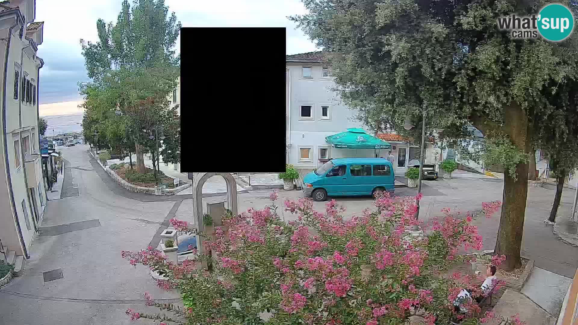 Webcam Mošćenička Draga Center – Live View of the Town Center