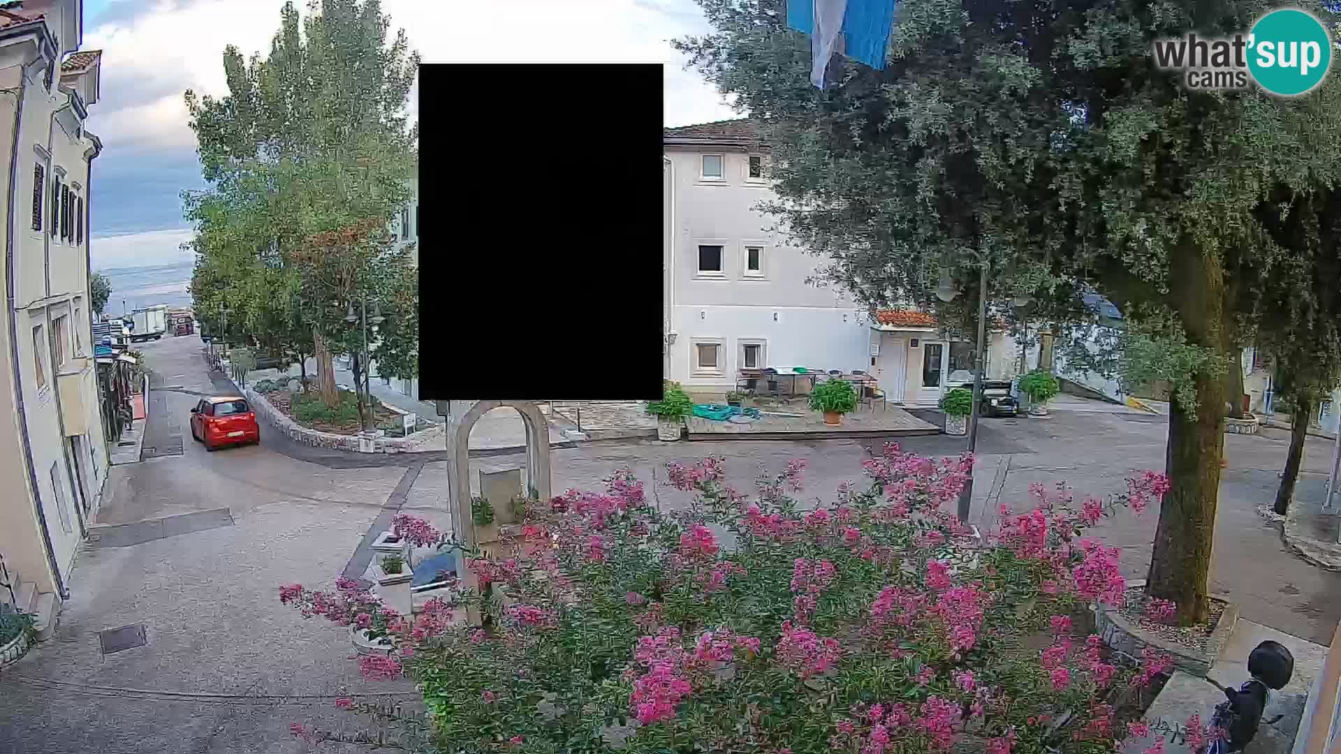 Webcam Mošćenička Draga Zentrum – Liveblick auf das Ortszentrum