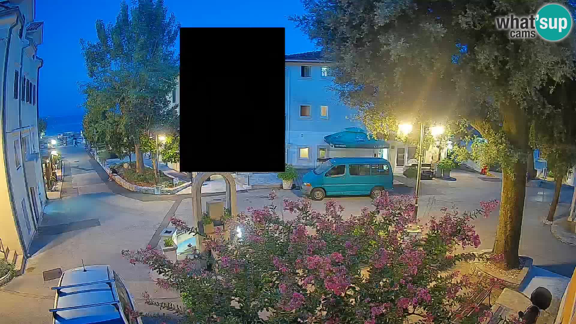 Webcam Mošćenička Draga Center – Live View of the Town Center