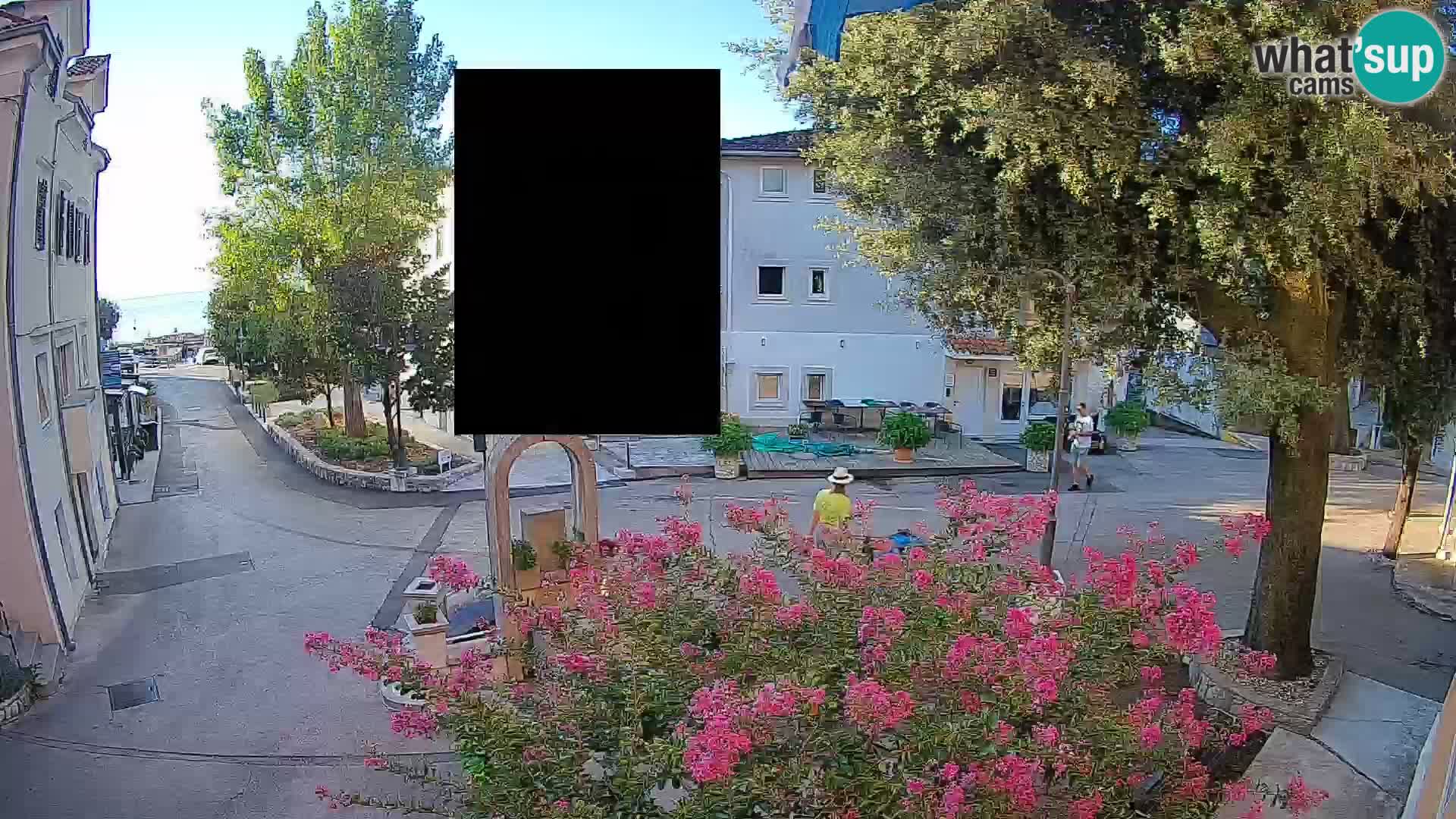 Webcam Centro Draga di Moschiena – Vista live sul centro
