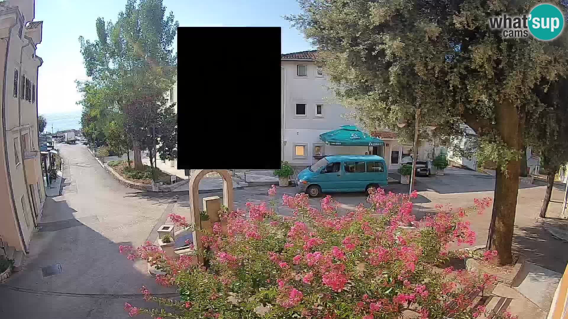 Webcam centre de Mošćenička Draga – Vue en direct du centre-ville