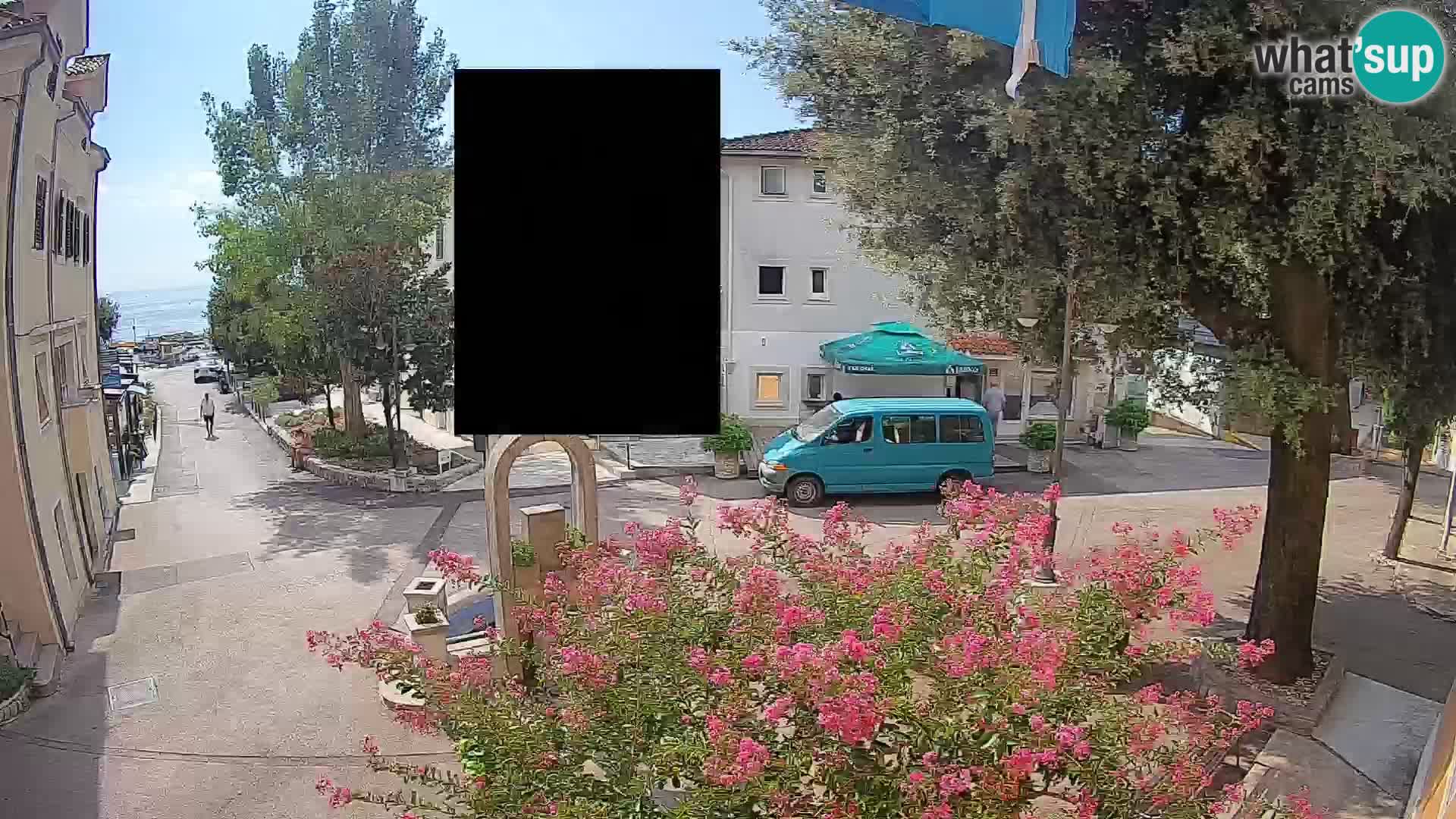 Webcam Mošćenička Draga Zentrum – Liveblick auf das Ortszentrum