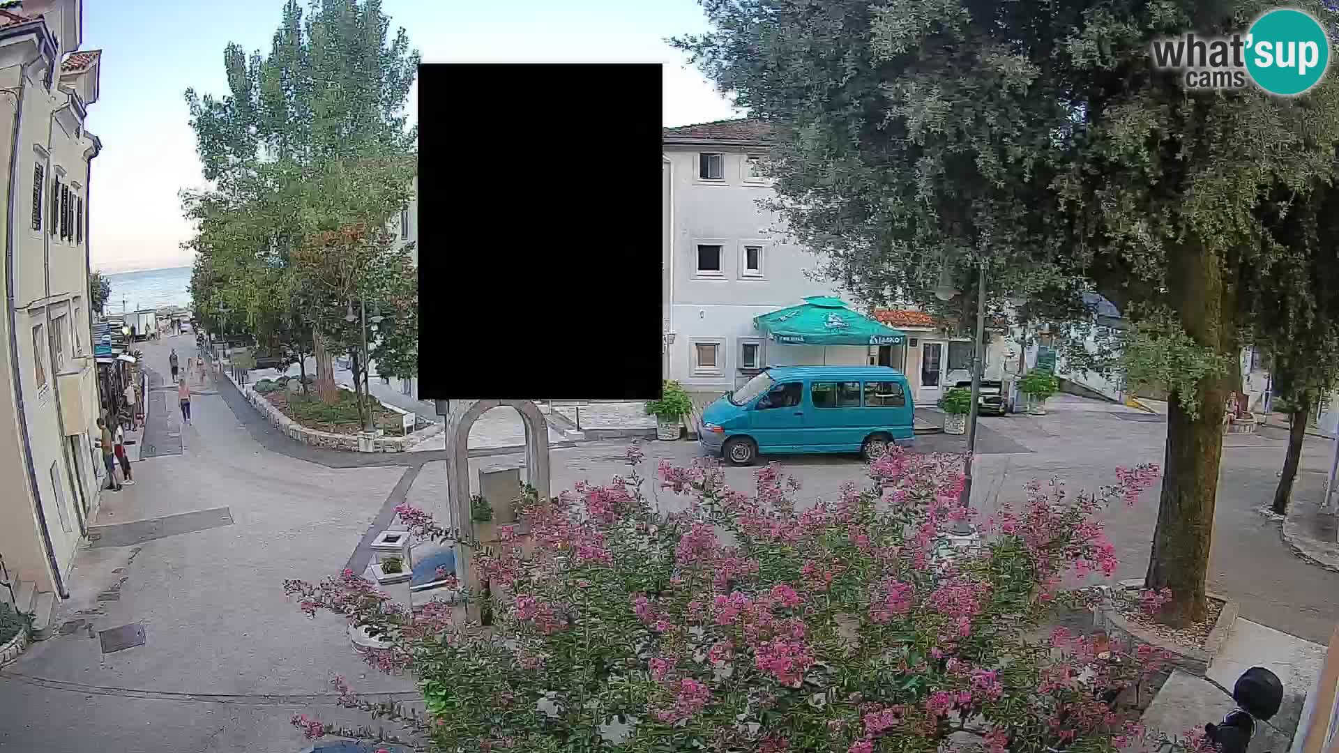 Webcam Mošćenička Draga Zentrum – Liveblick auf das Ortszentrum