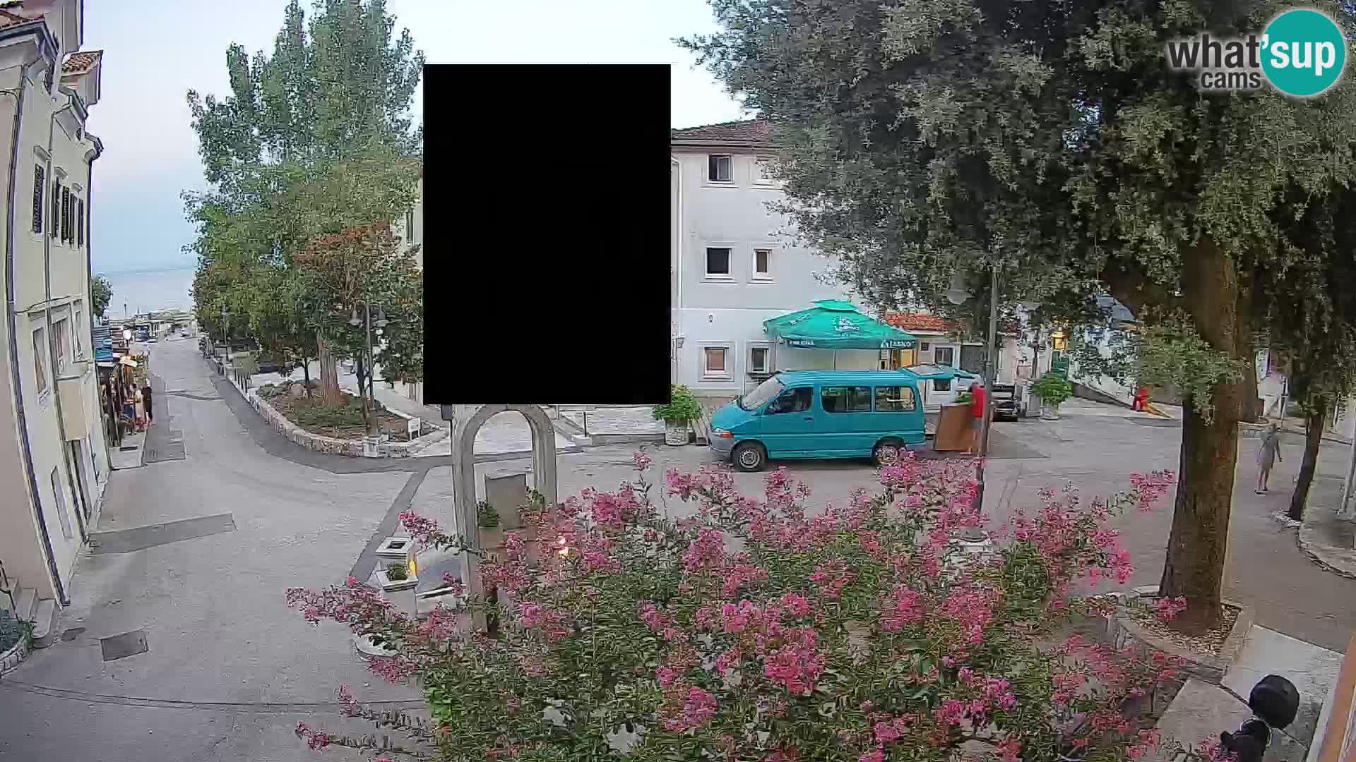 Webcam Mošćenička Draga Zentrum – Liveblick auf das Ortszentrum