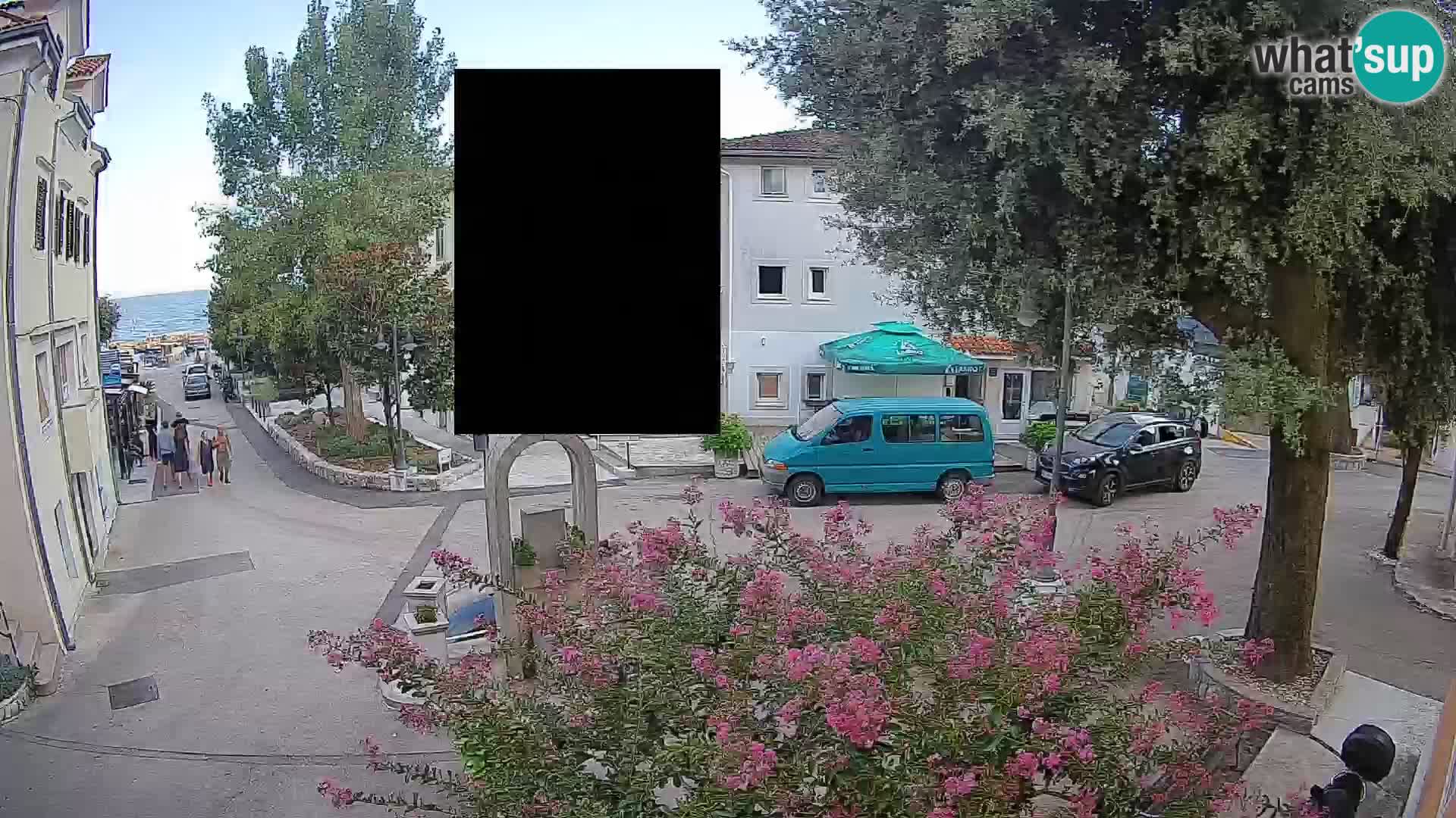 Webcam Mošćenička Draga Center – Live View of the Town Center