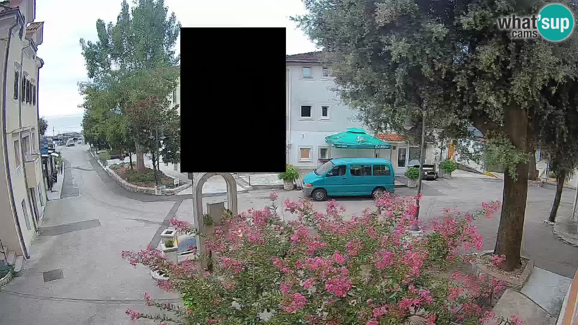 Webcam Centre de Mošćenička Draga – Vue en direct du centre-ville