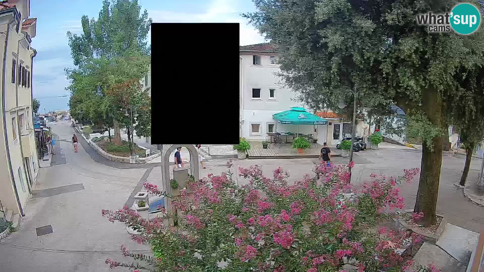 Webcam Mošćenička Draga Center – Live View of the Town Center
