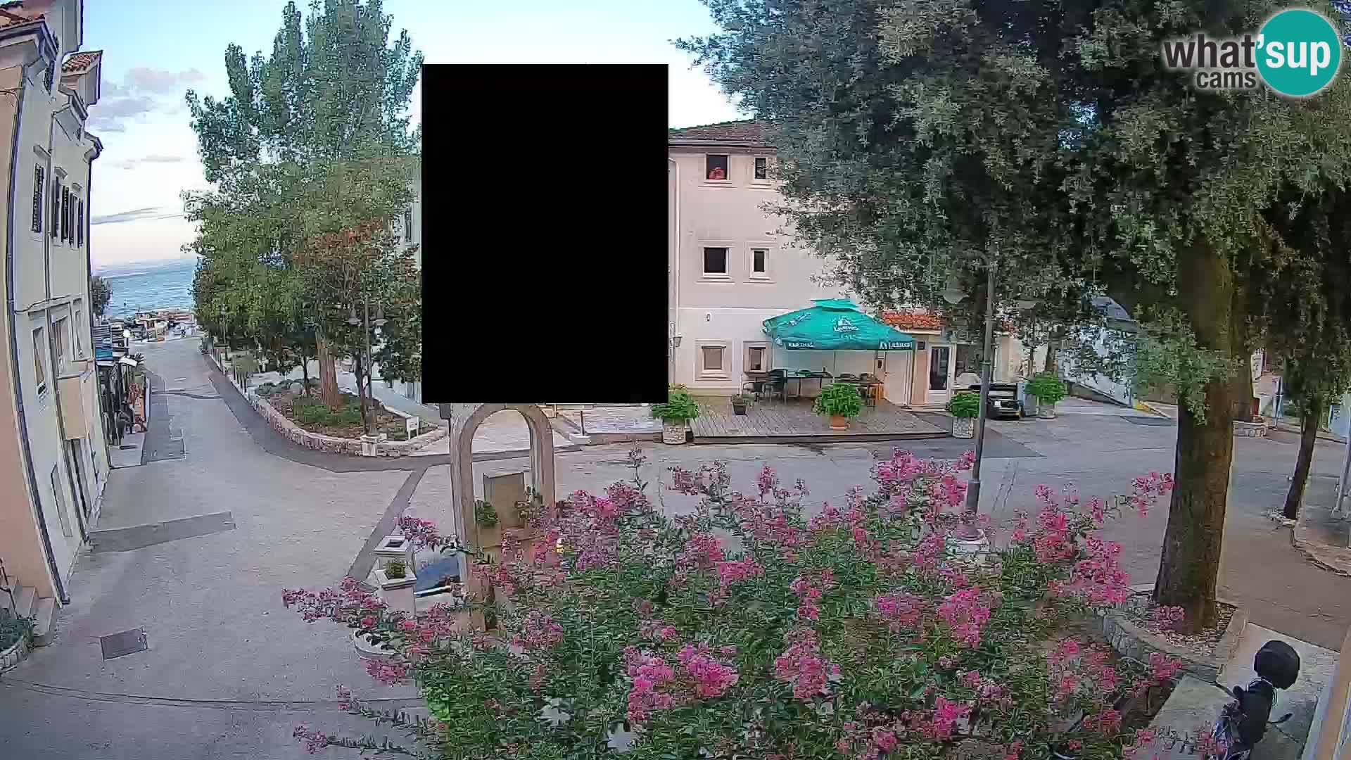 Webcam centre de Mošćenička Draga – Vue en direct du centre-ville