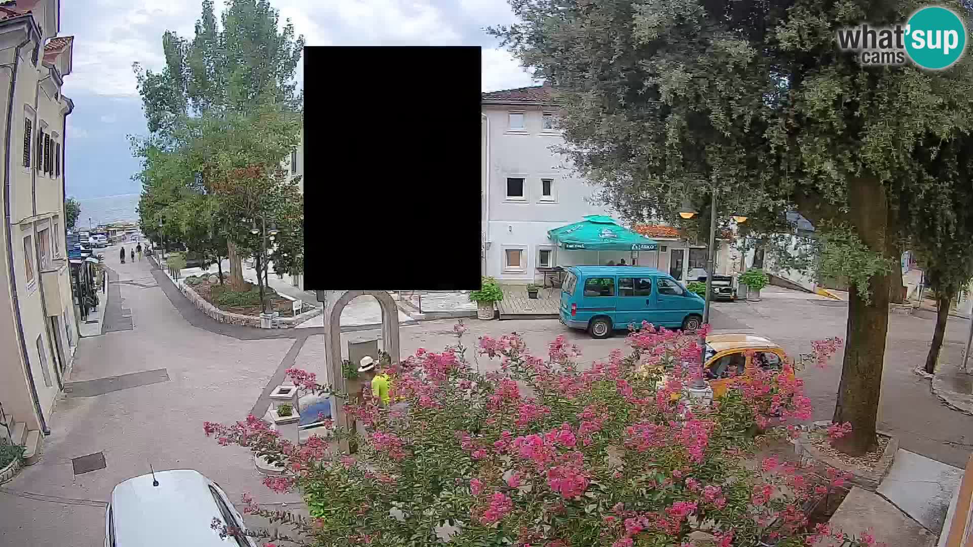 Webcam centre de Mošćenička Draga – Vue en direct du centre-ville