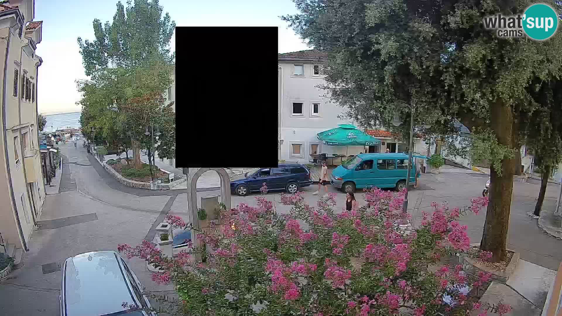 Webcam Mošćenička Draga Zentrum – Liveblick auf das Ortszentrum