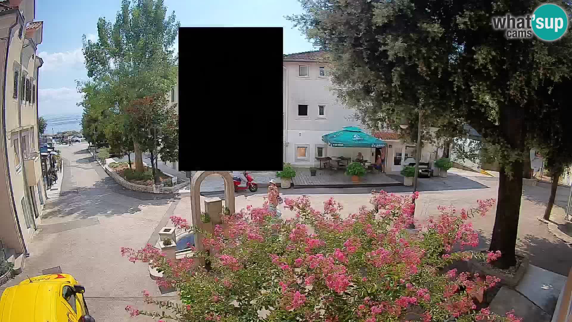 Webcam centre de Mošćenička Draga – Vue en direct du centre-ville