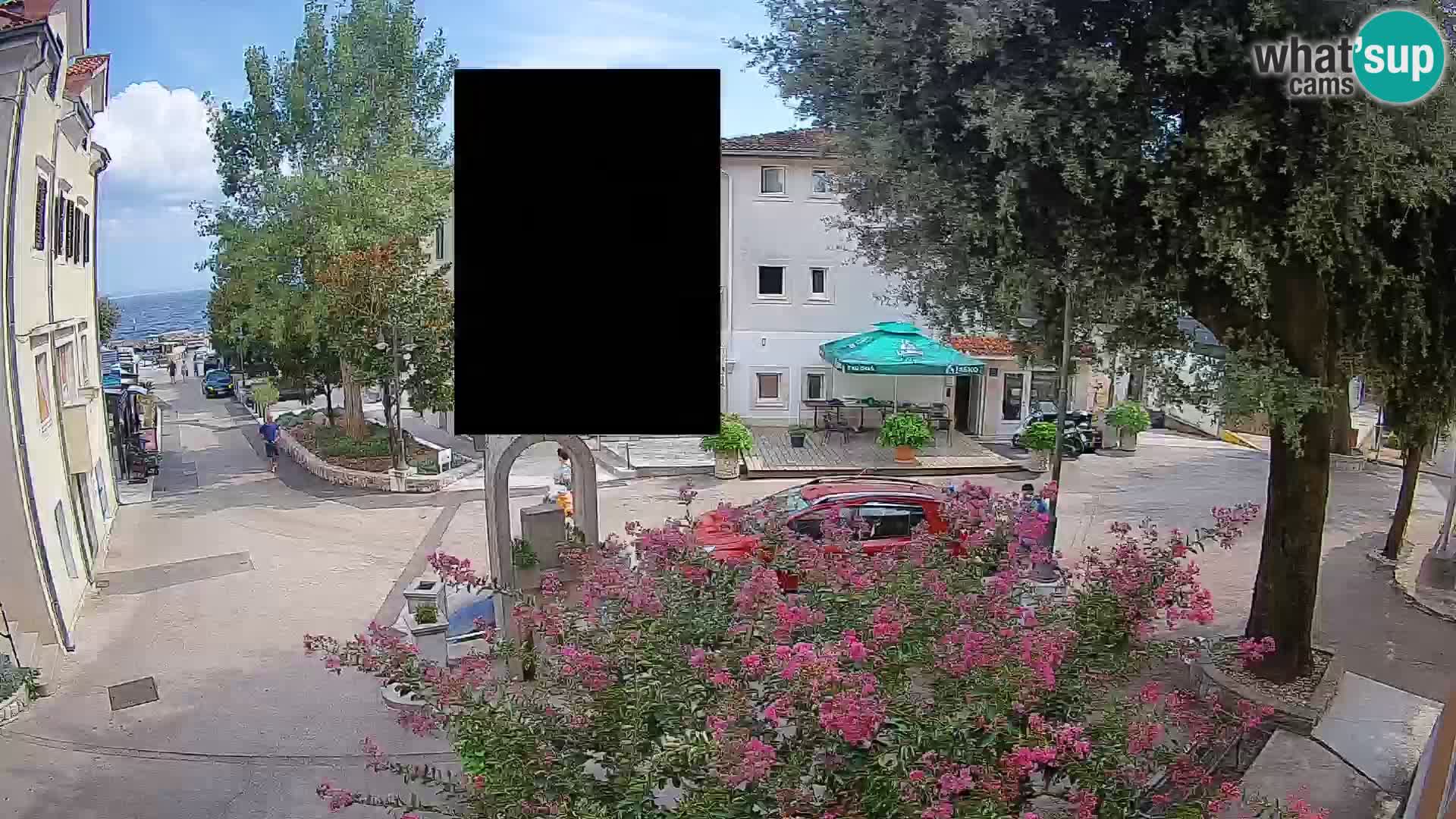 Webcam centre de Mošćenička Draga – Vue en direct du centre-ville