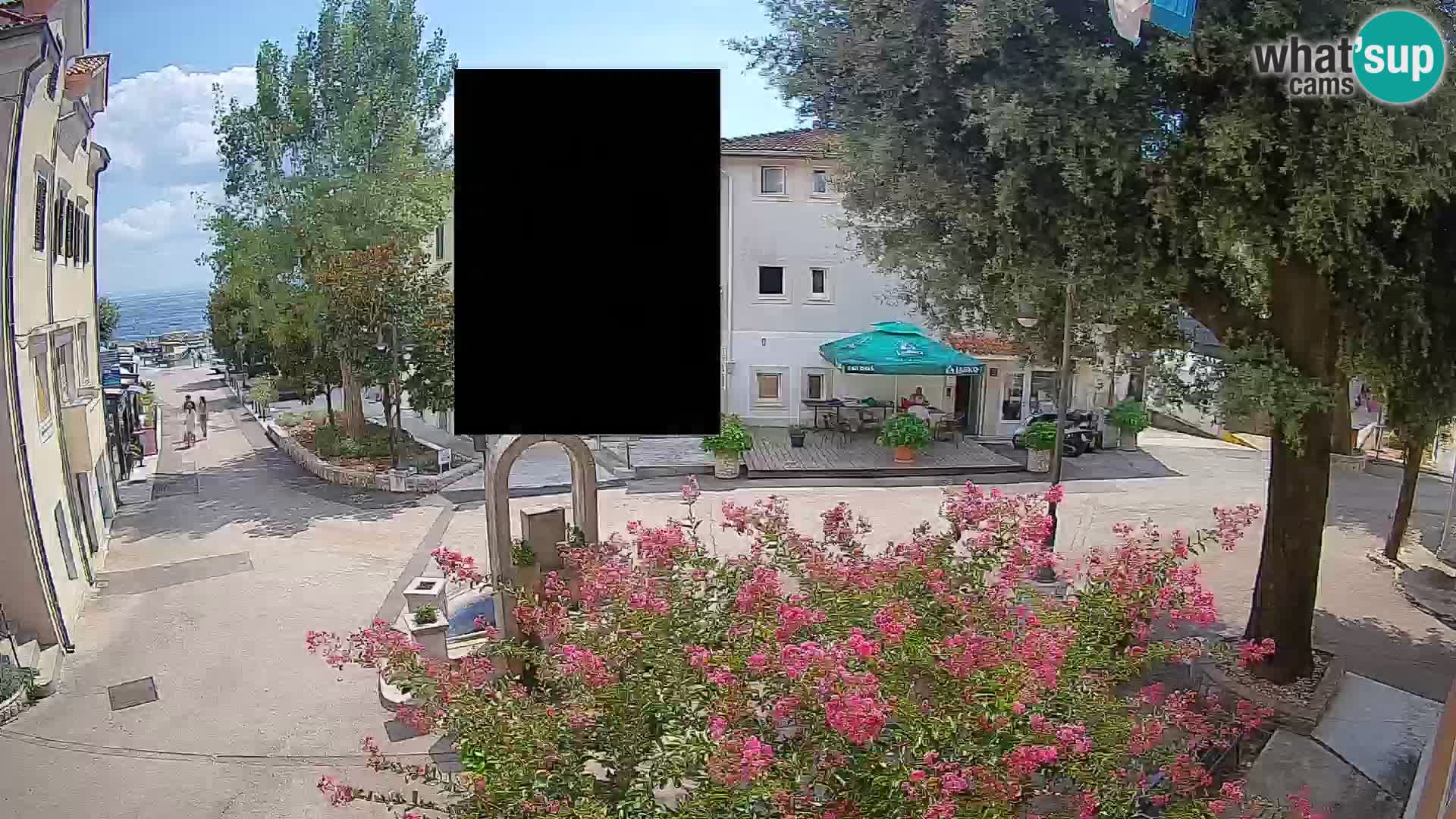 Webcam Mošćenička Draga Zentrum – Liveblick auf das Ortszentrum