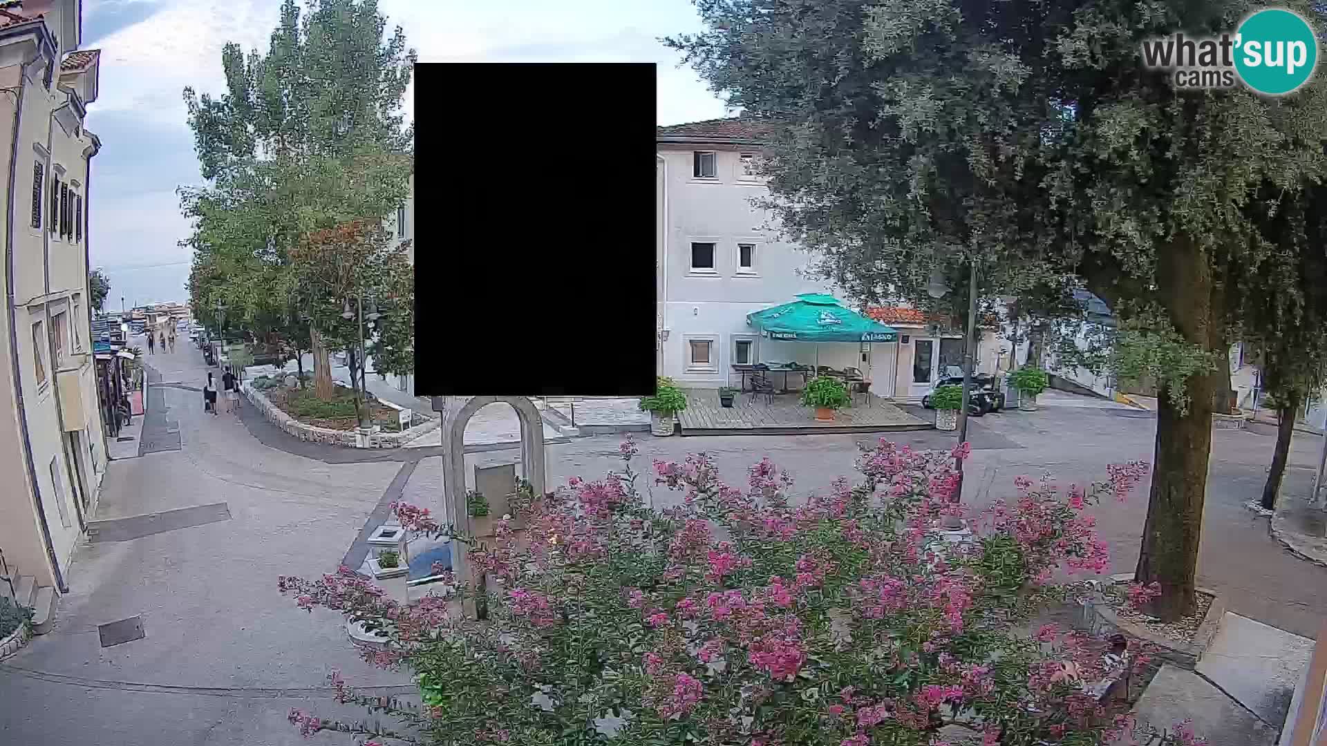 Webcam Mošćenička Draga Center – Live View of the Town Center