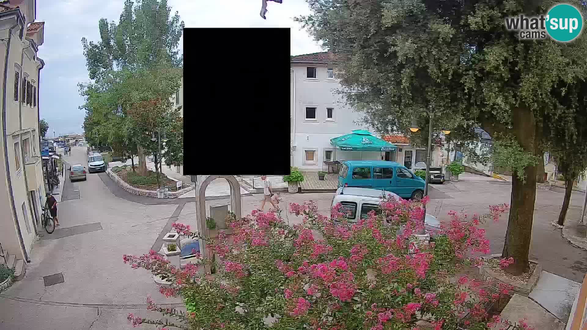 Webcam Mošćenička Draga Center – Live View of the Town Center