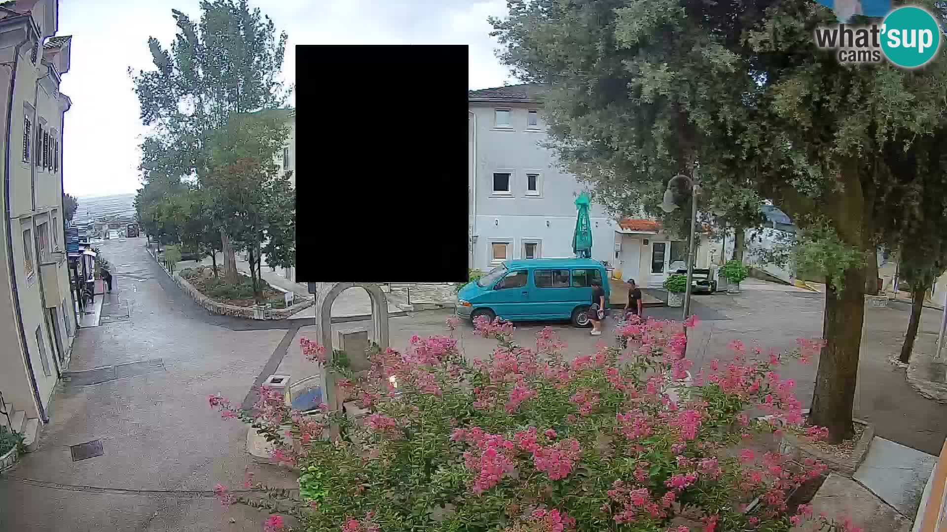 Webcam centre de Mošćenička Draga – Vue en direct du centre-ville