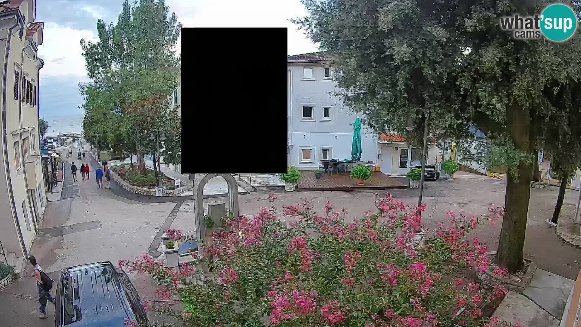 Webcam Centre de Mošćenička Draga – Vue en direct du centre-ville