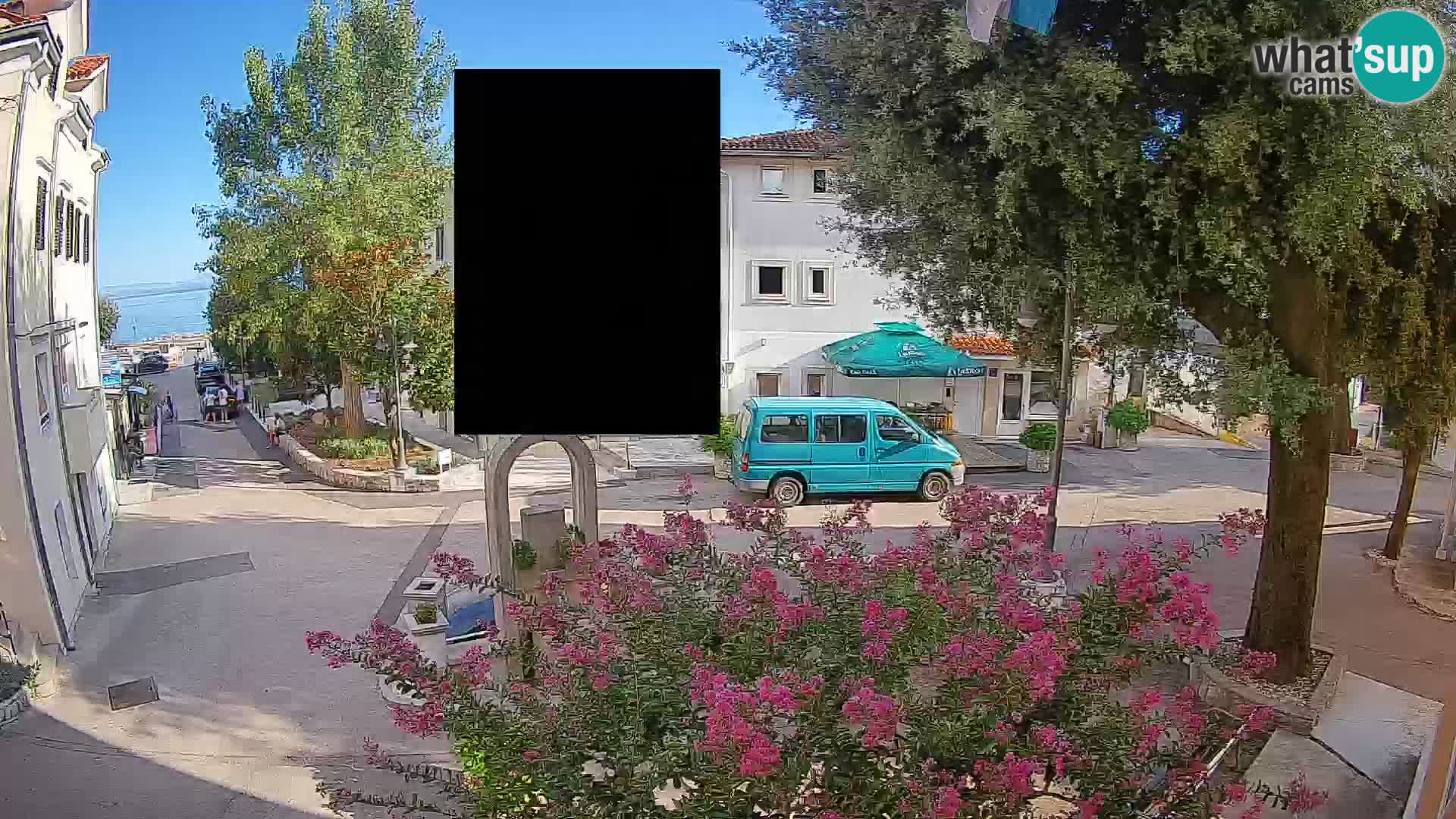 Web kamera centar Mošćeničke Drage – Pogled uživo