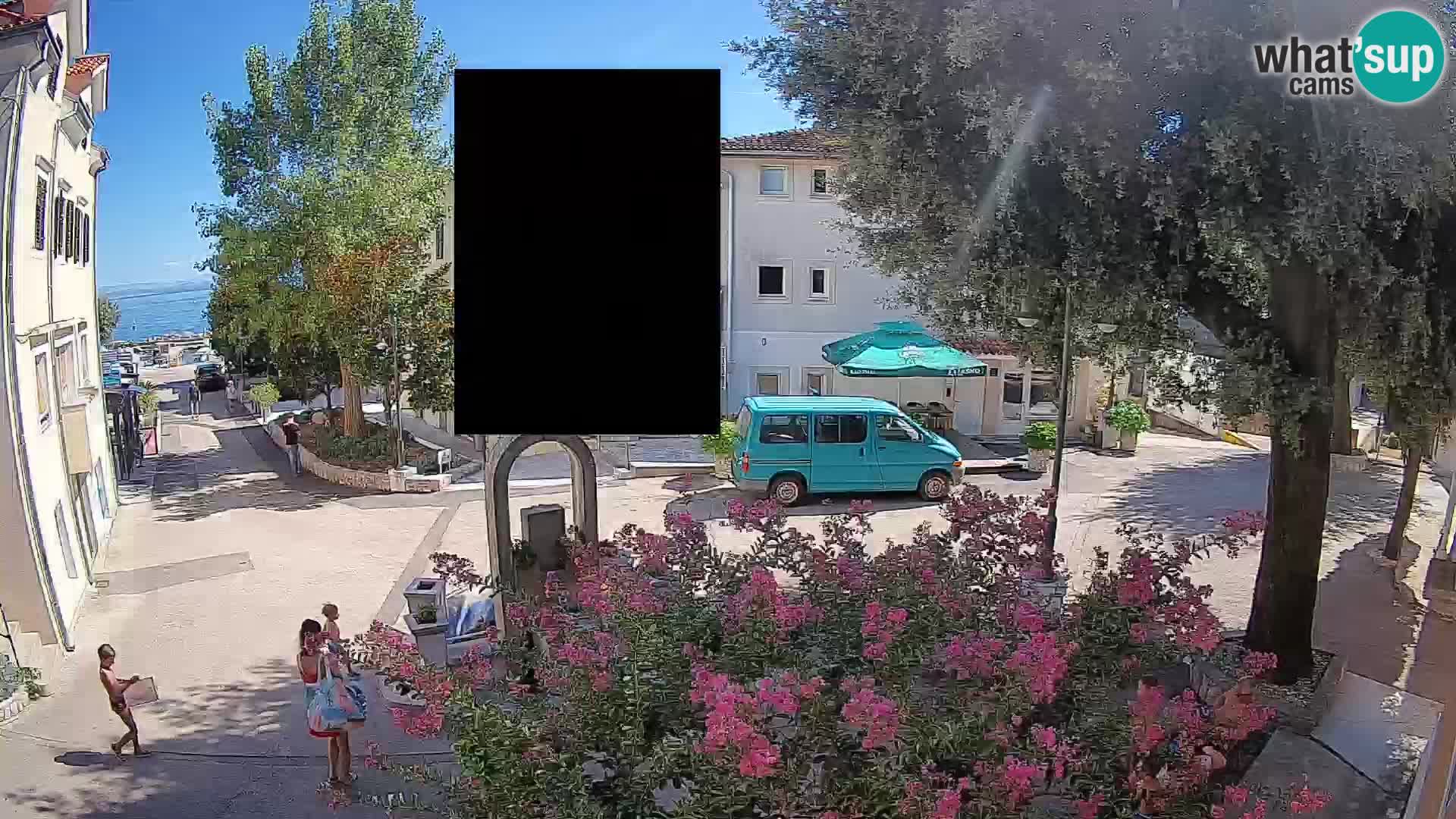 Webcam Centre de Mošćenička Draga – Vue en direct du centre-ville