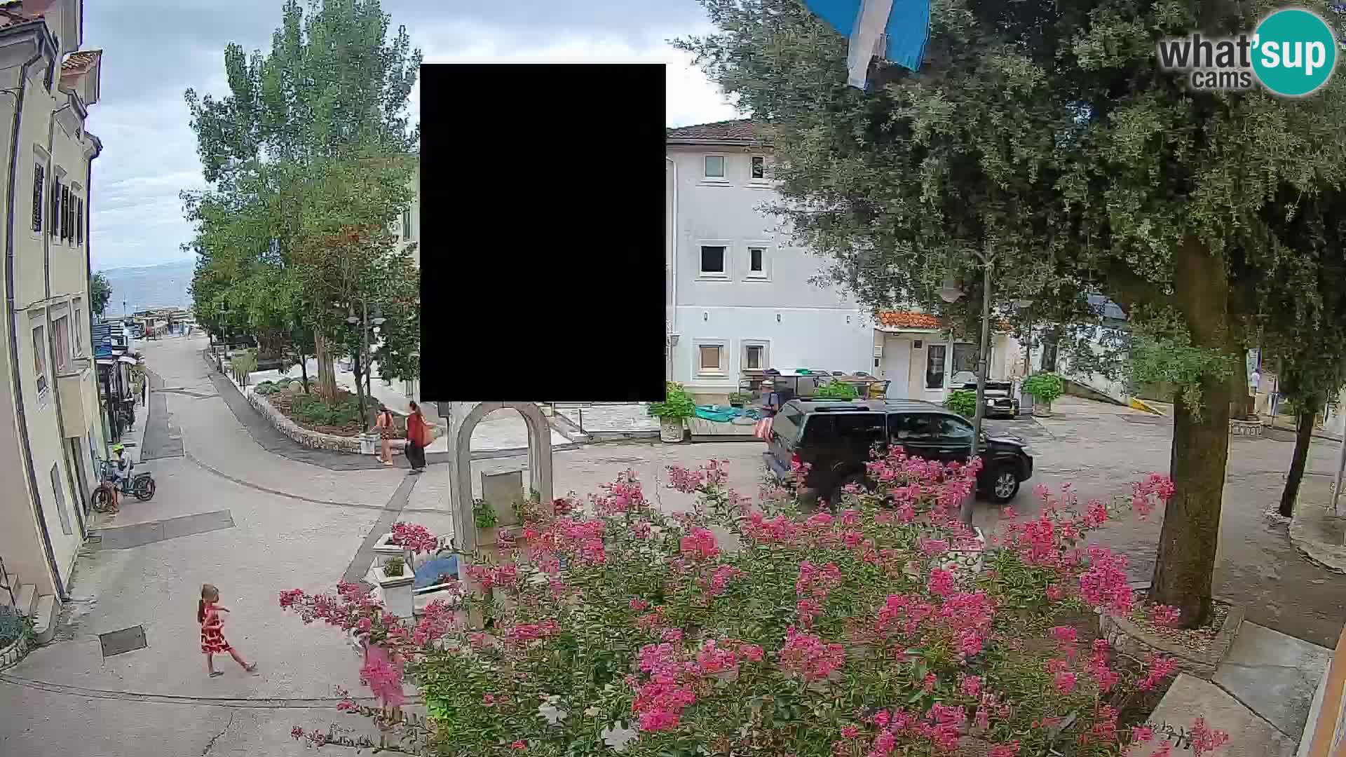 Webcam Mošćenička Draga Center – Live View of the Town Center