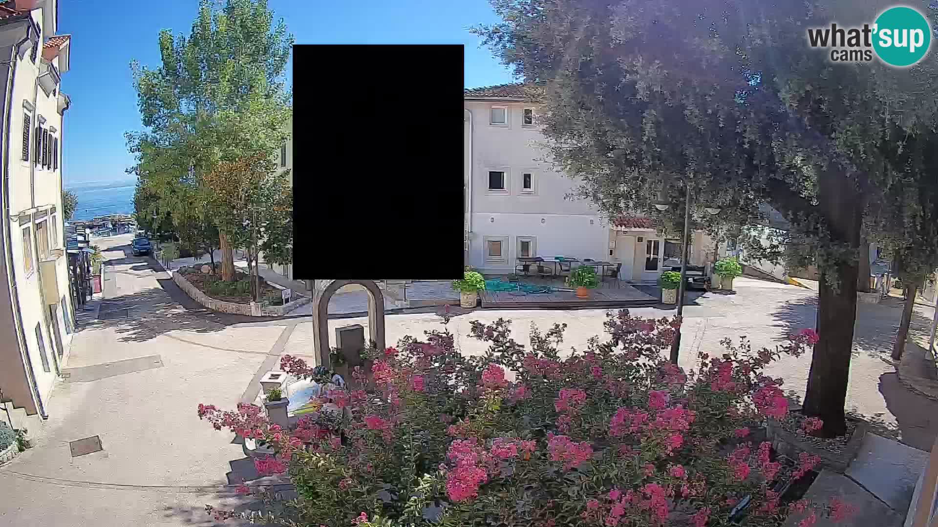 Webcam Centre de Mošćenička Draga – Vue en direct du centre-ville