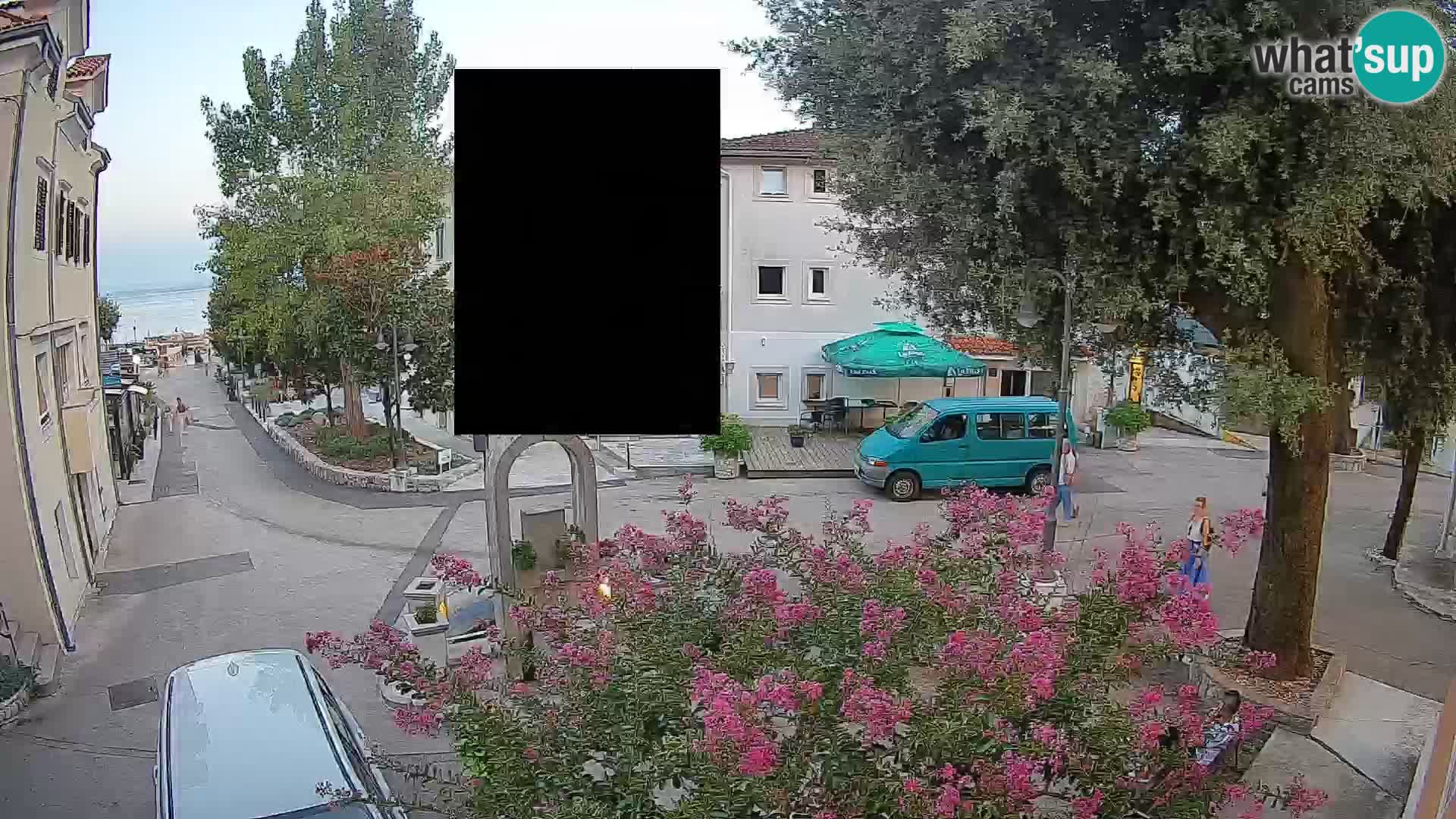 Webcam Mošćenička Draga Zentrum – Liveblick auf das Ortszentrum