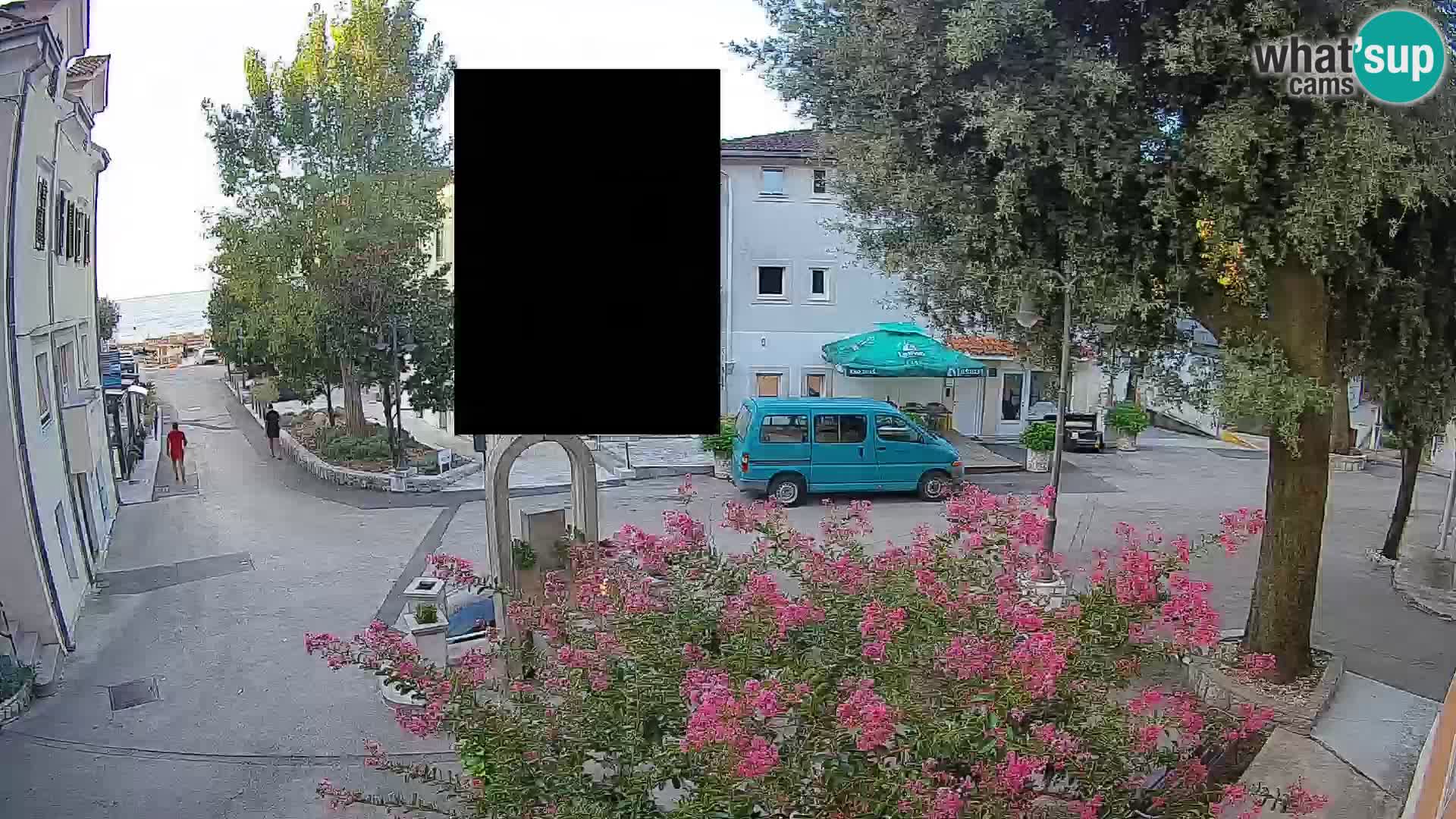 Webcam Mošćenička Draga Center – Live View of the Town Center