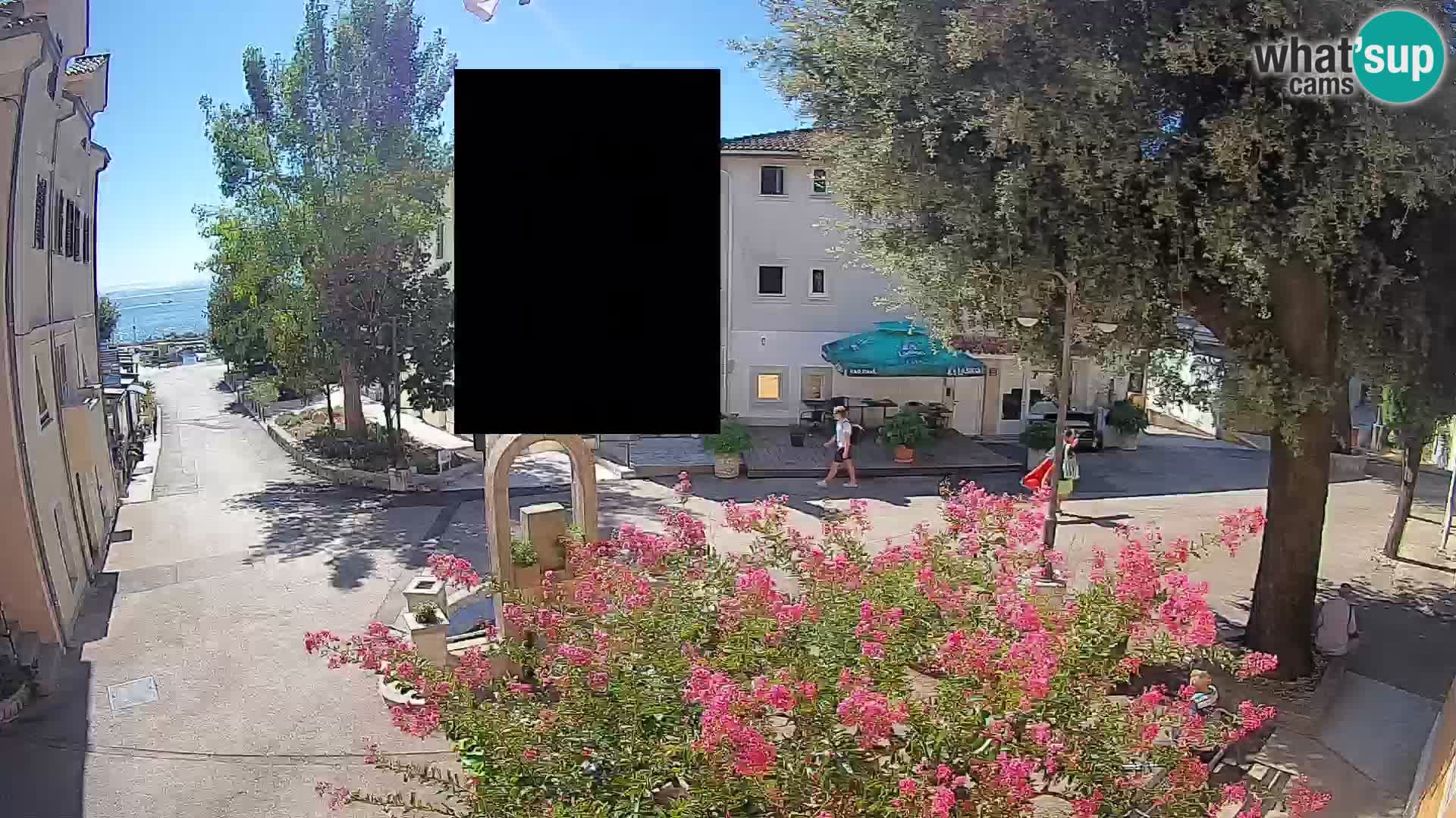Webcam Centre de Mošćenička Draga – Vue en direct du centre-ville