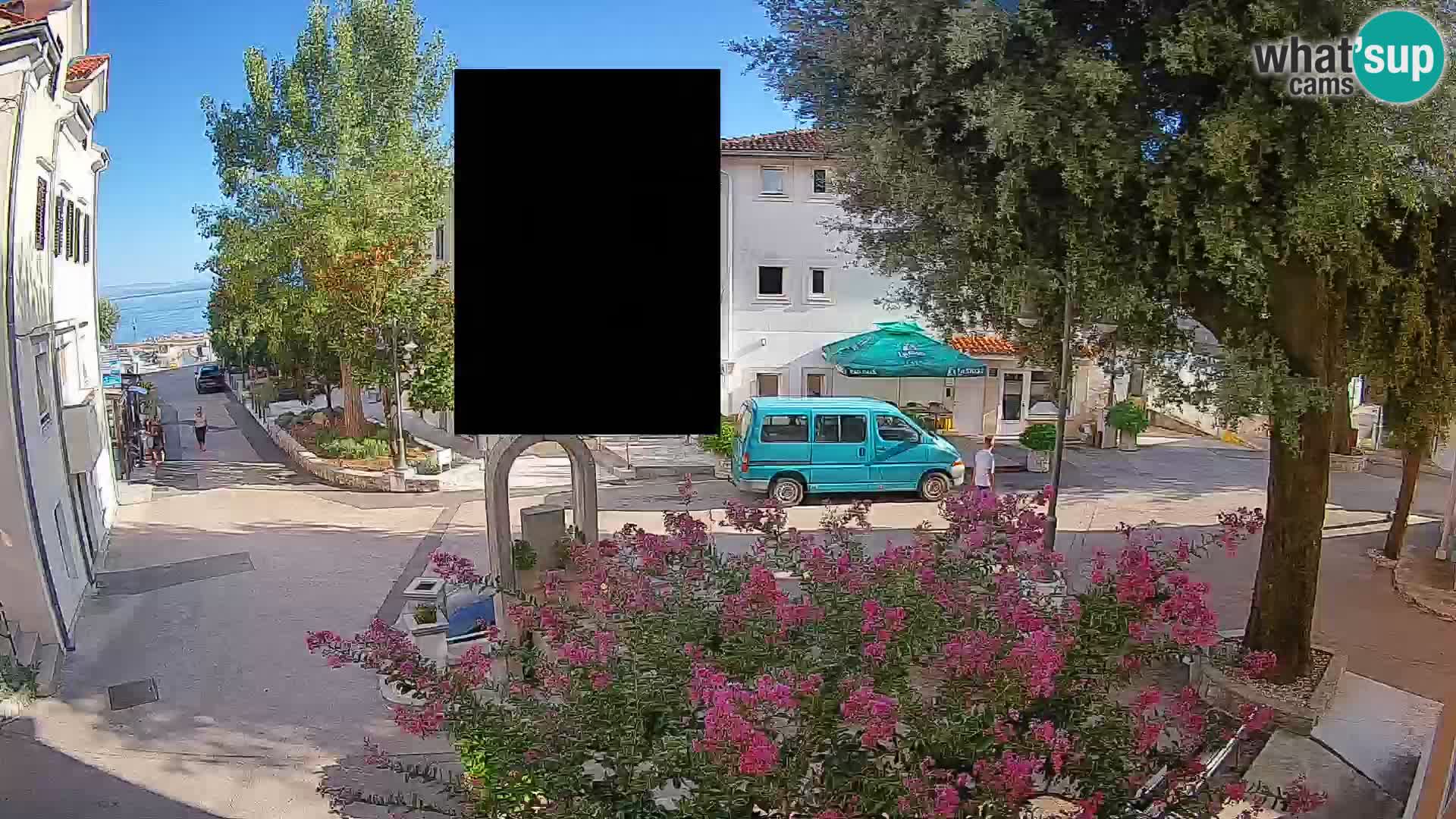 Webcam Mošćenička Draga Zentrum – Liveblick auf das Ortszentrum
