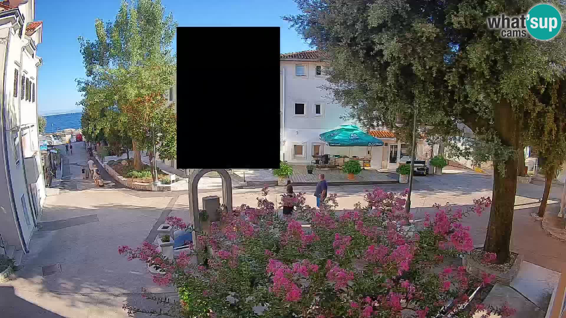 Webcam Mošćenička Draga Center – Live View of the Town Center