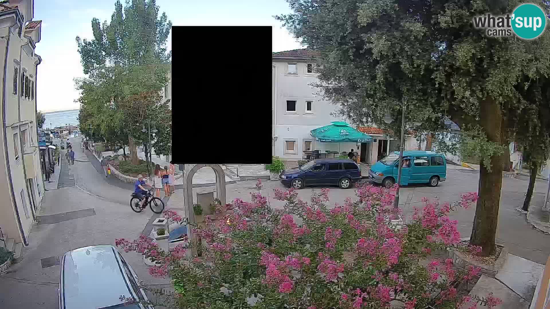 Webcam Centre de Mošćenička Draga – Vue en direct du centre-ville