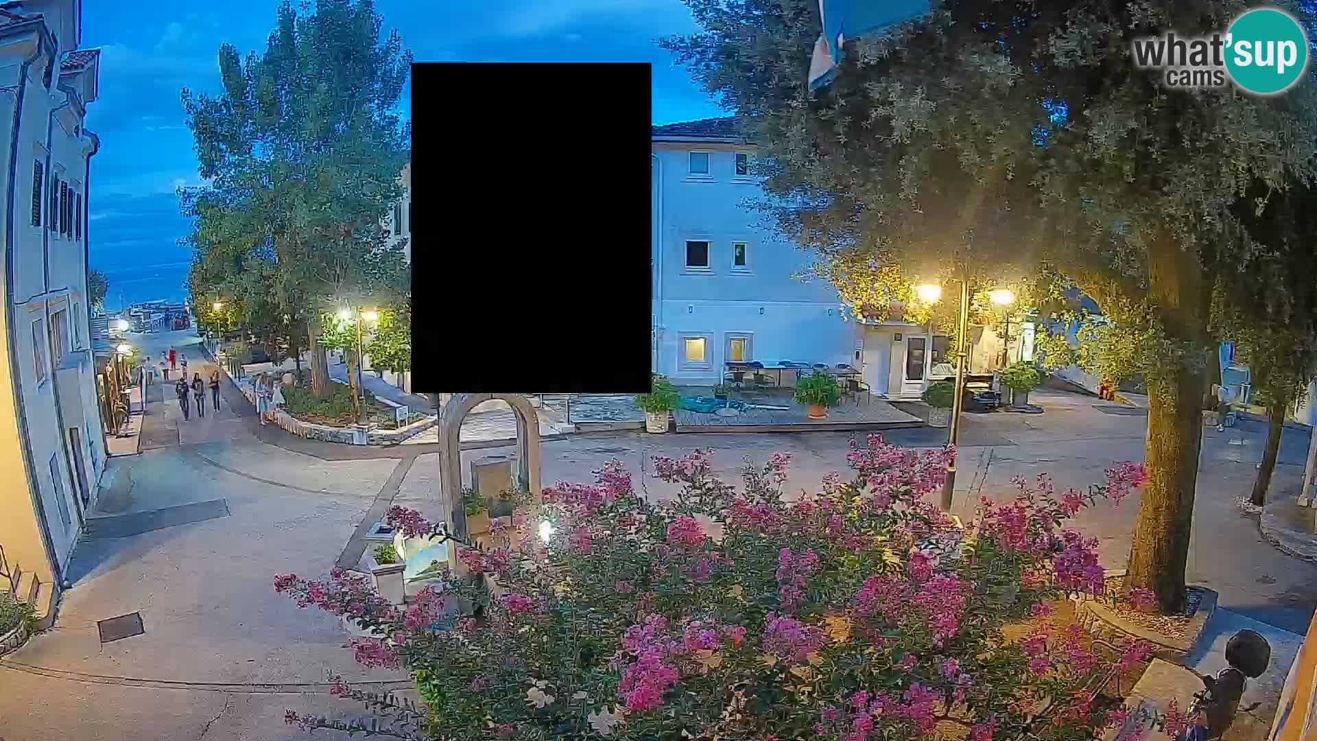 Webcam Mošćenička Draga Zentrum – Liveblick auf das Ortszentrum