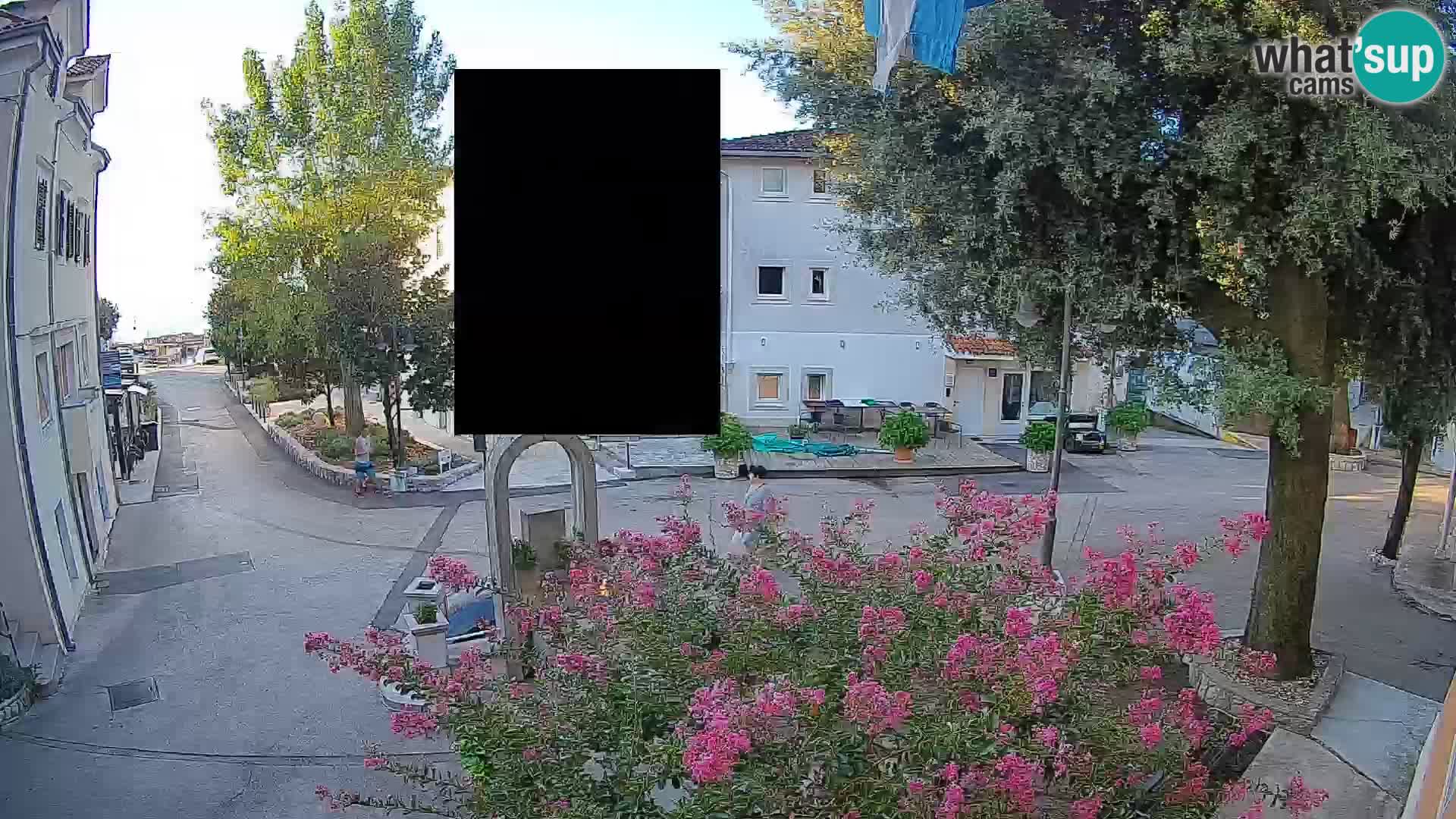 Webcam Mošćenička Draga Center – Live View of the Town Center