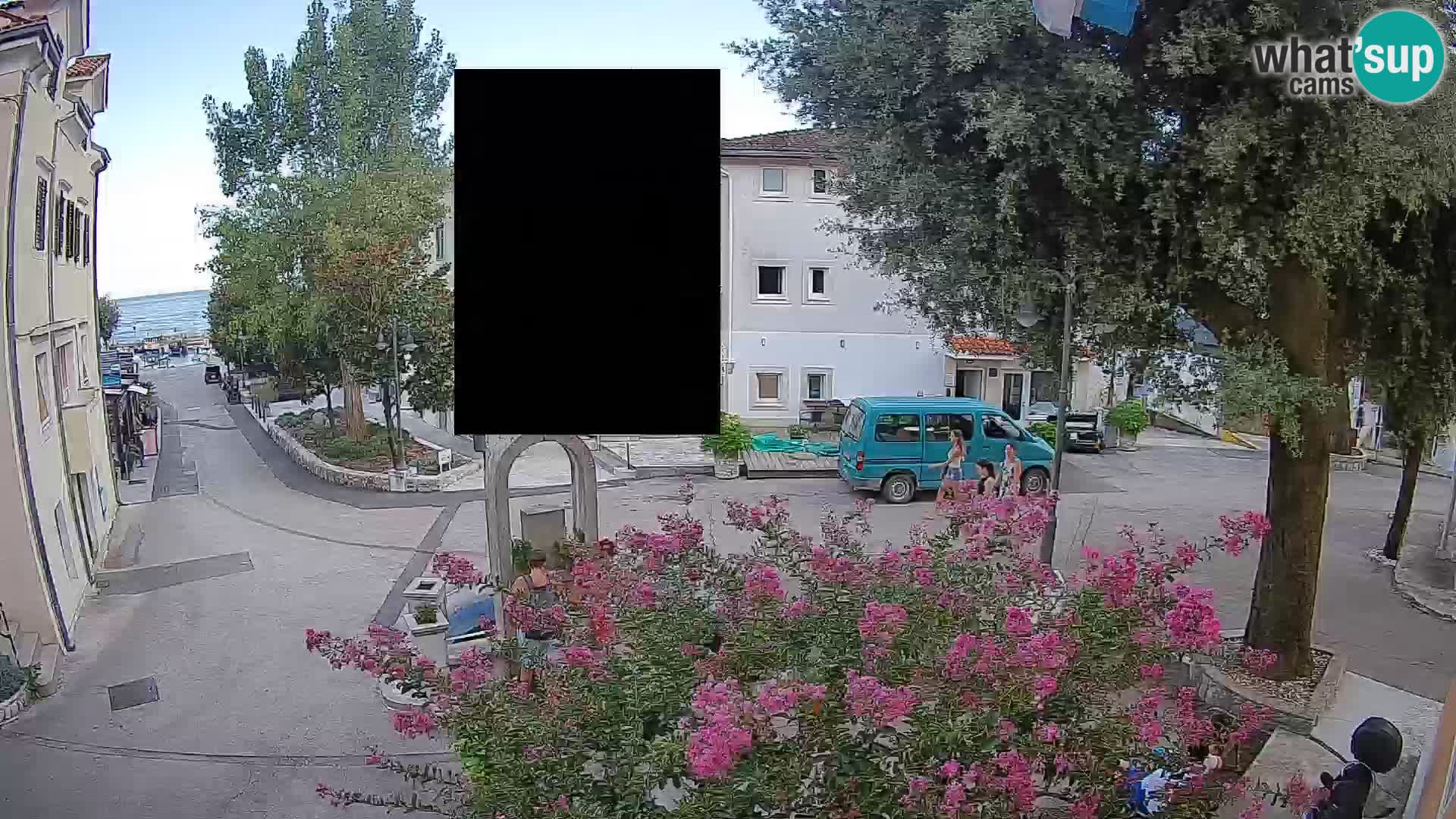 Webcam centre de Mošćenička Draga – Vue en direct du centre-ville