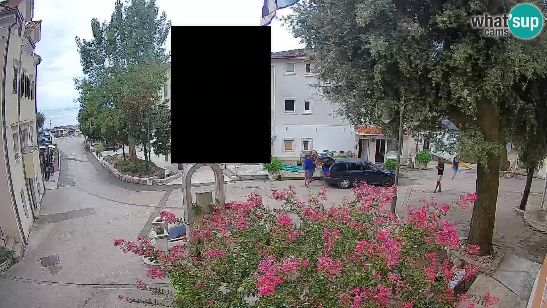 Webcam Centre de Mošćenička Draga – Vue en direct du centre-ville
